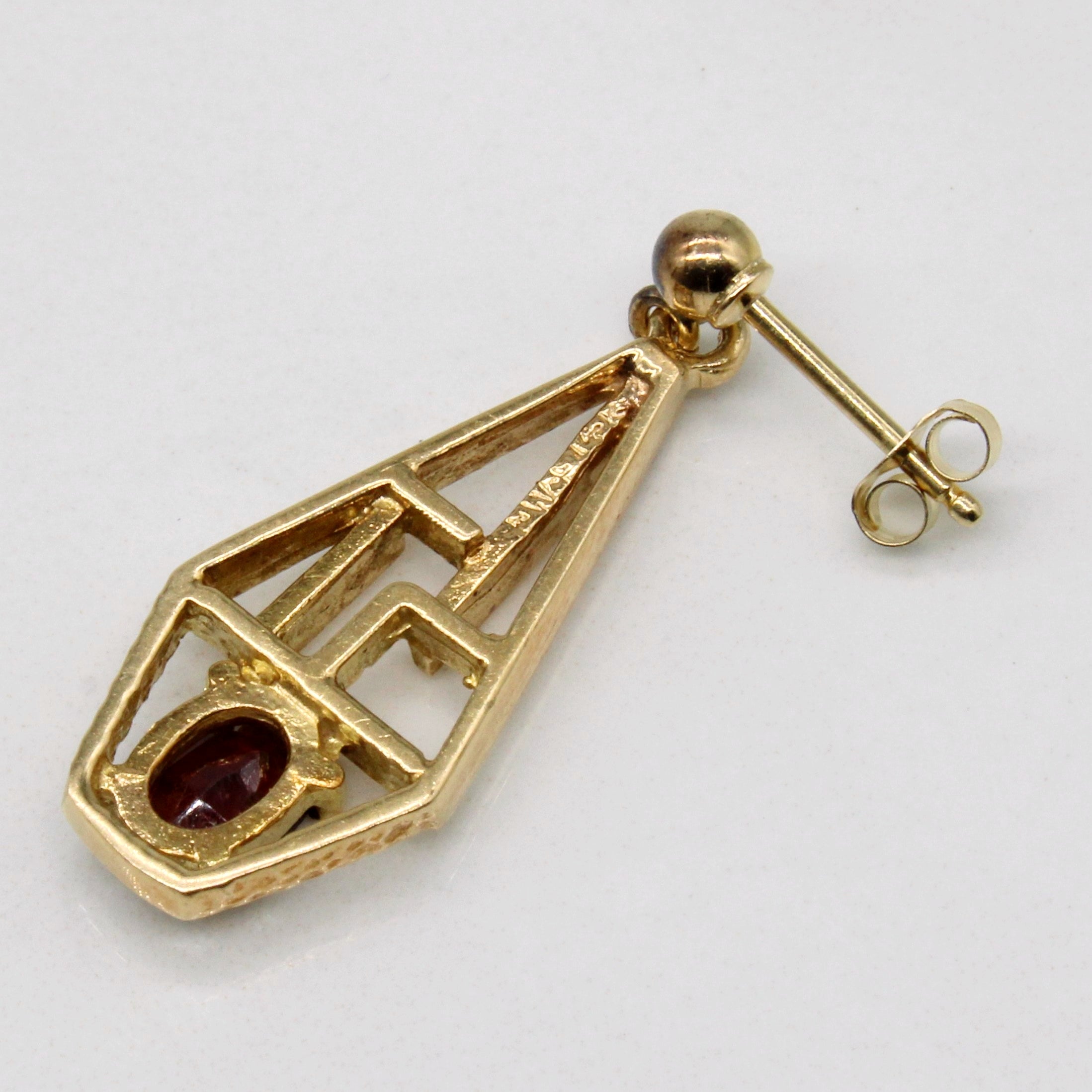 Exquisite 0.70ctw Garnet Drop Earrings for Women - Dangle Earrings with Sterling Silver Hook - Perfect for Weddings, Parties & Evening Events