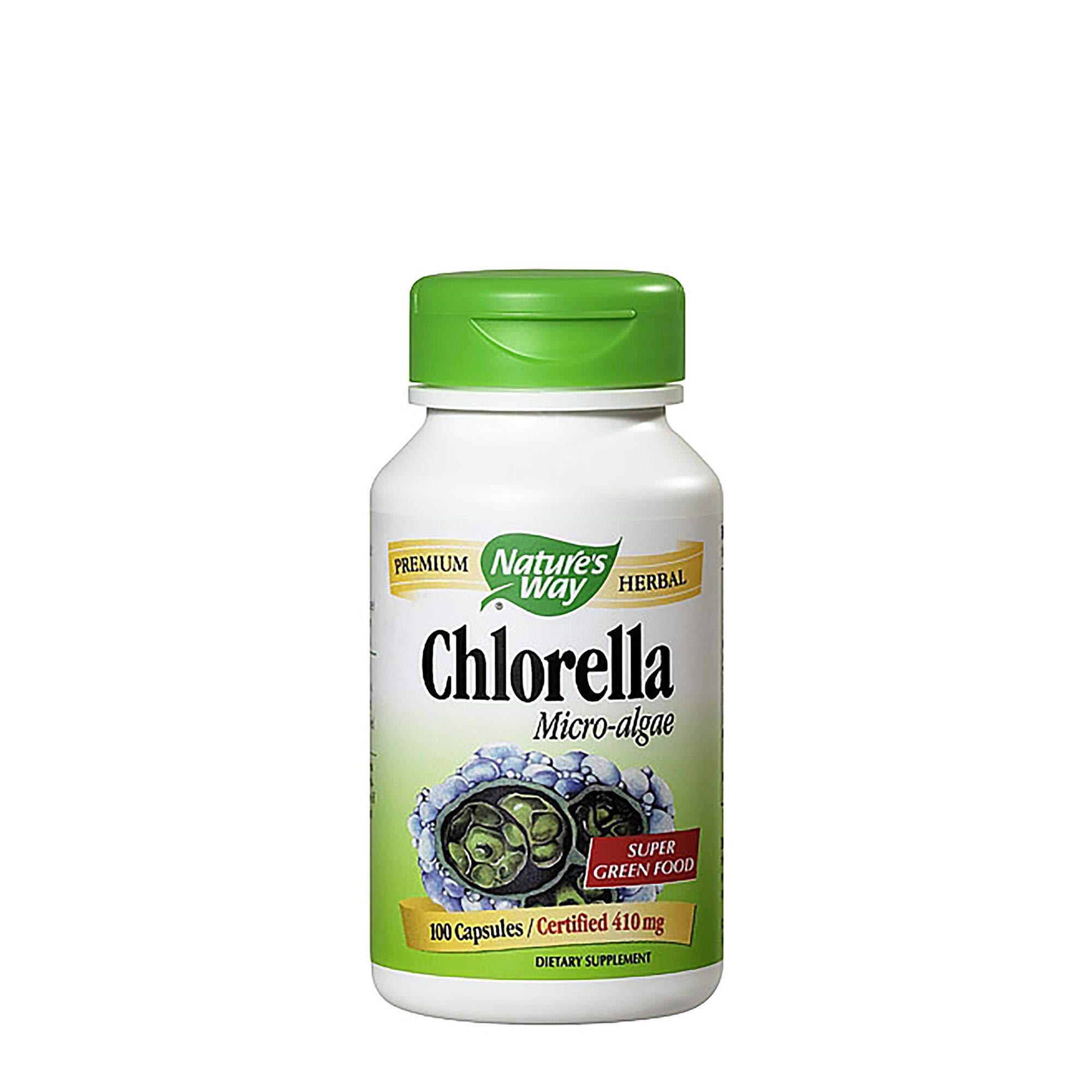 NATURE'S WAY Organic Chlorella Superfood Powder - 0.15 lb (68g) - Detox & Immune Support - Perfect for Smoothies, Juices & Wellness Shots