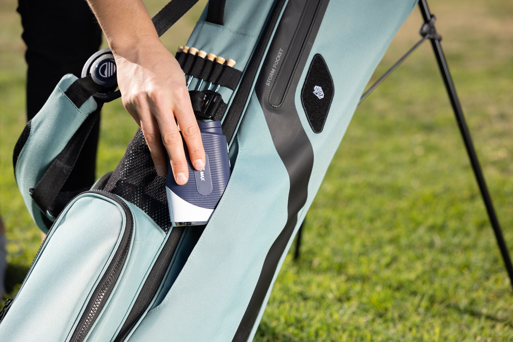 Sunday Golf EL CAMINO Stand Bag - Lightweight Golf Carry Bag with 5-Way Top, Seafoam Green | Perfect for Weekend Golfers & Walking the Course