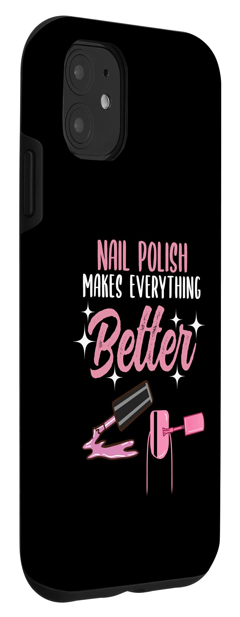 iPhone 11 Phone Case with Nail Polish Design - Trendy Protective Cover for Women, Girls | Perfect Gift for Nail Techs & Beauty Lovers (Use at Salons, Parties, Everyday Life)