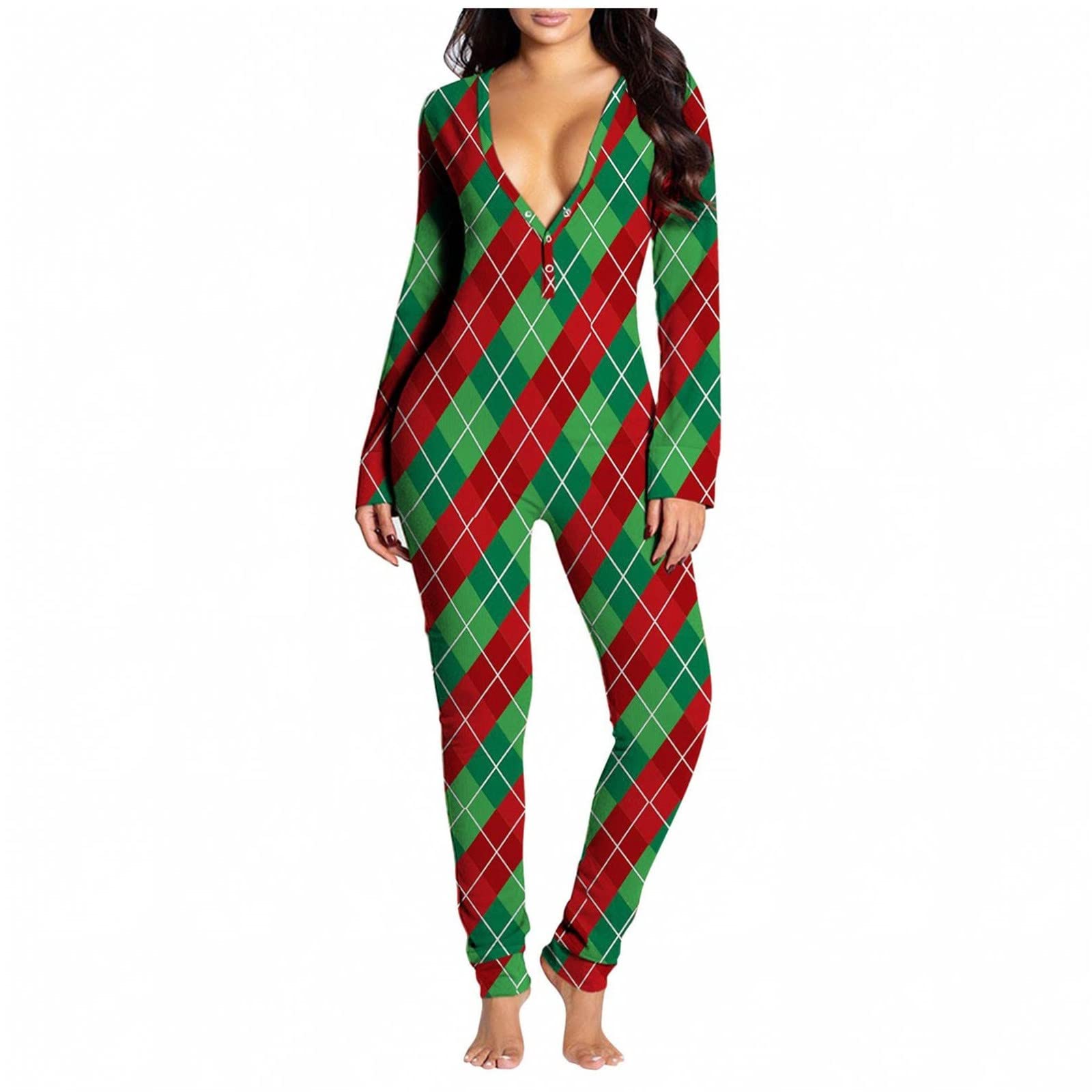 Posijego Women's Faux Fur Velvet Jumpsuit - Sexy Thermal Long Sleeve One Piece Nightgown for Winter, Christmas & Holiday Parties | Cozy Loungewear & Sleepwear