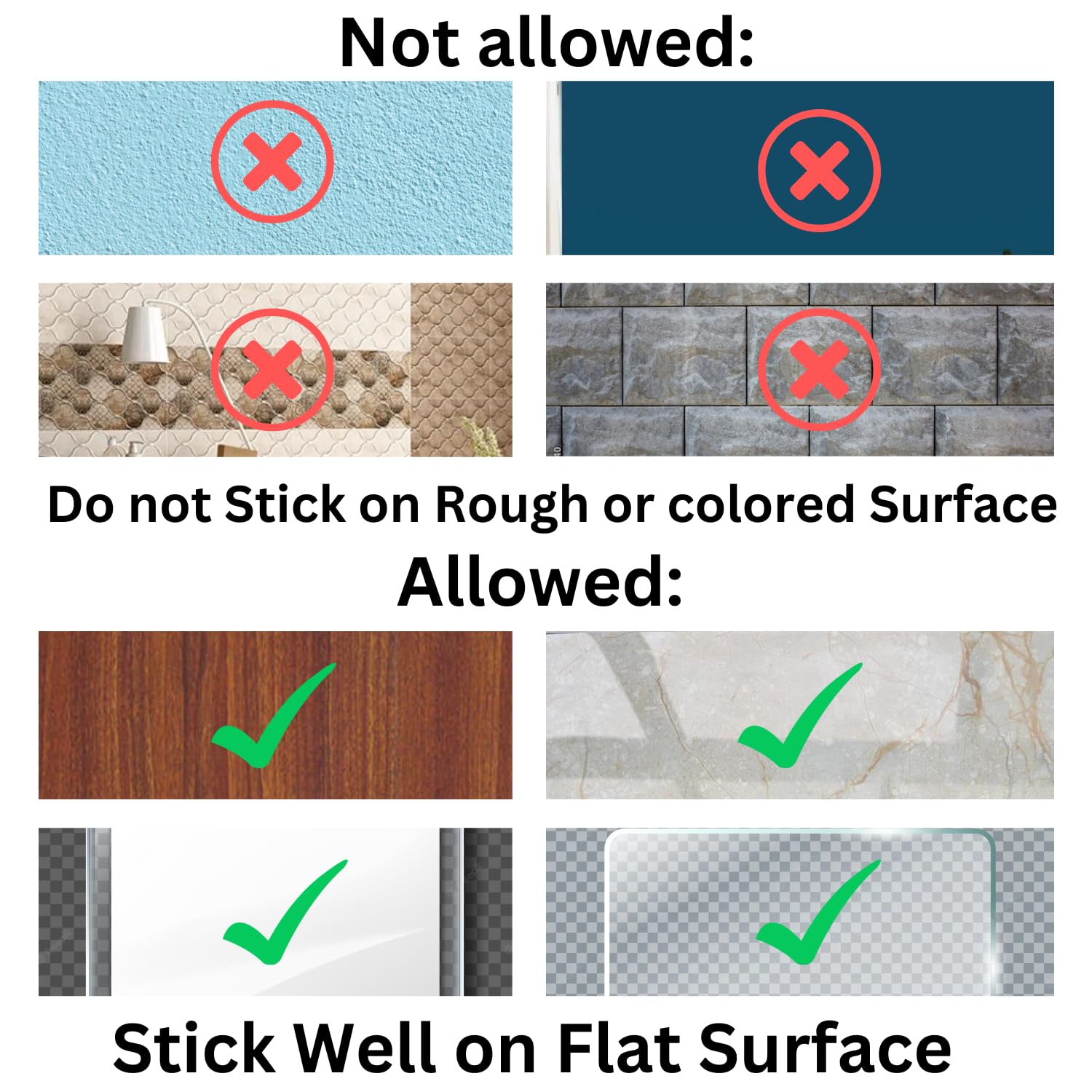 ADL PASSION White Wall Mounted Plastic Bathroom Shelf - Self Adhesive Shower Organizer with 2 Stickers for Bathroom Storage, Kitchen, Bedroom & Office Organization