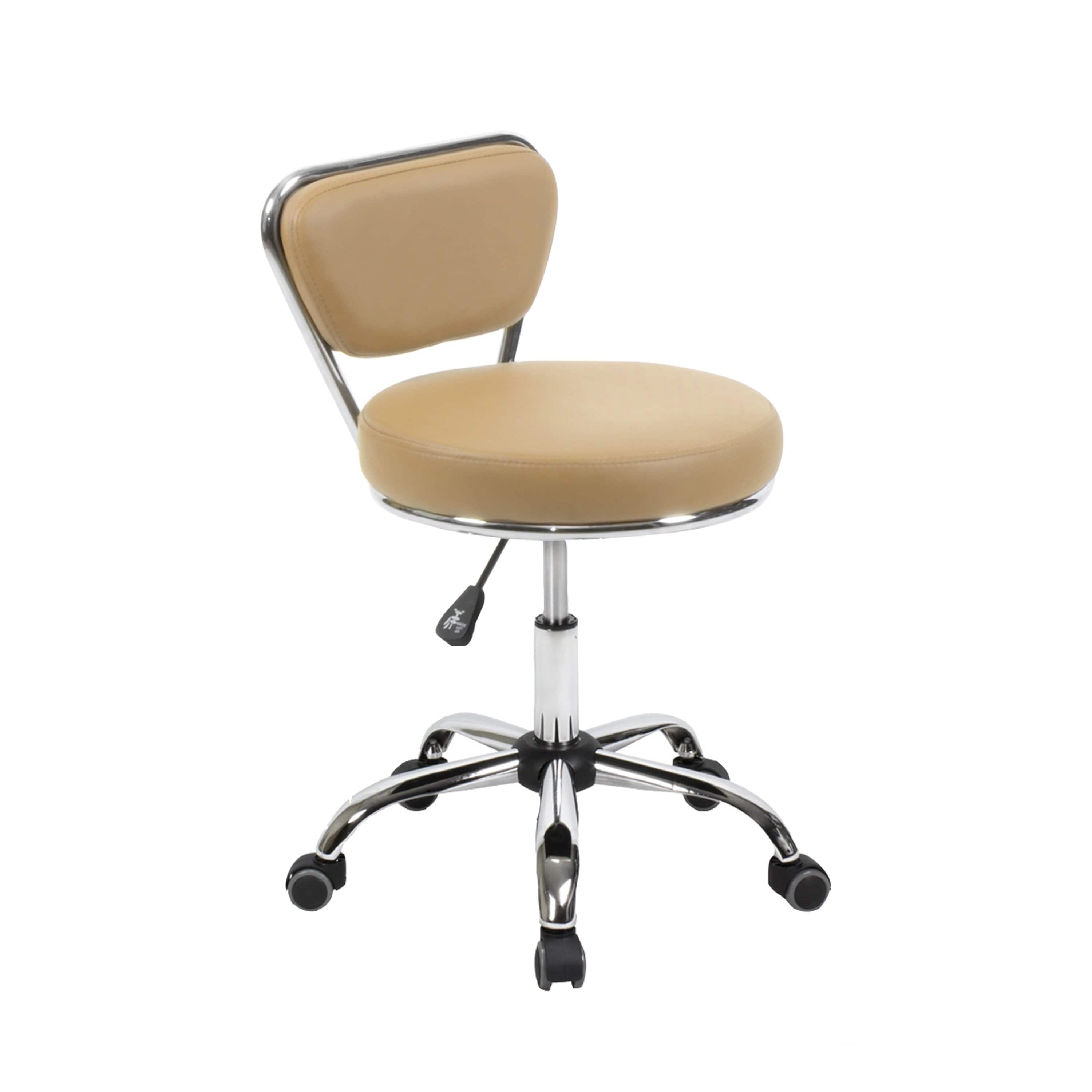 Professional Dayton Salon Manicure Technician Stool - Adjustable Height Rolling Stool for Nail Technicians, Spa & Beauty Professionals - Perfect for Manicures, Pedicures & Salon Services