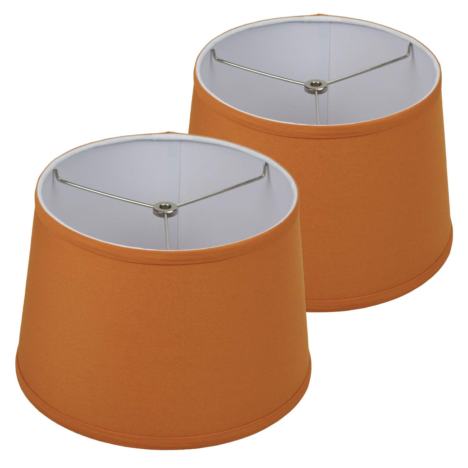 Premium Set of 2 Linen Gold Lampshades - 10