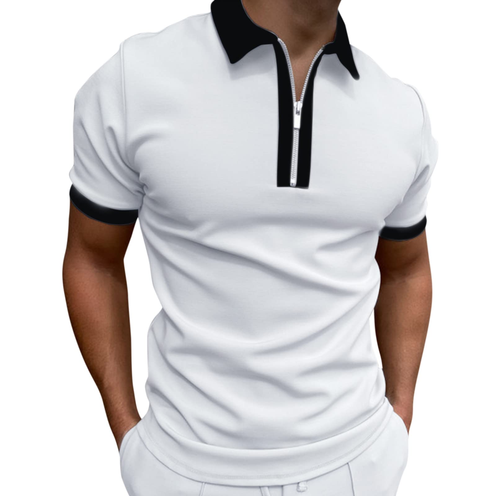 Men's Dry Fit Short Sleeve Golf Polo Shirts - Moisture Wicking Performance Shirt for Men - Perfect for Golf, Tennis & Casual Wear