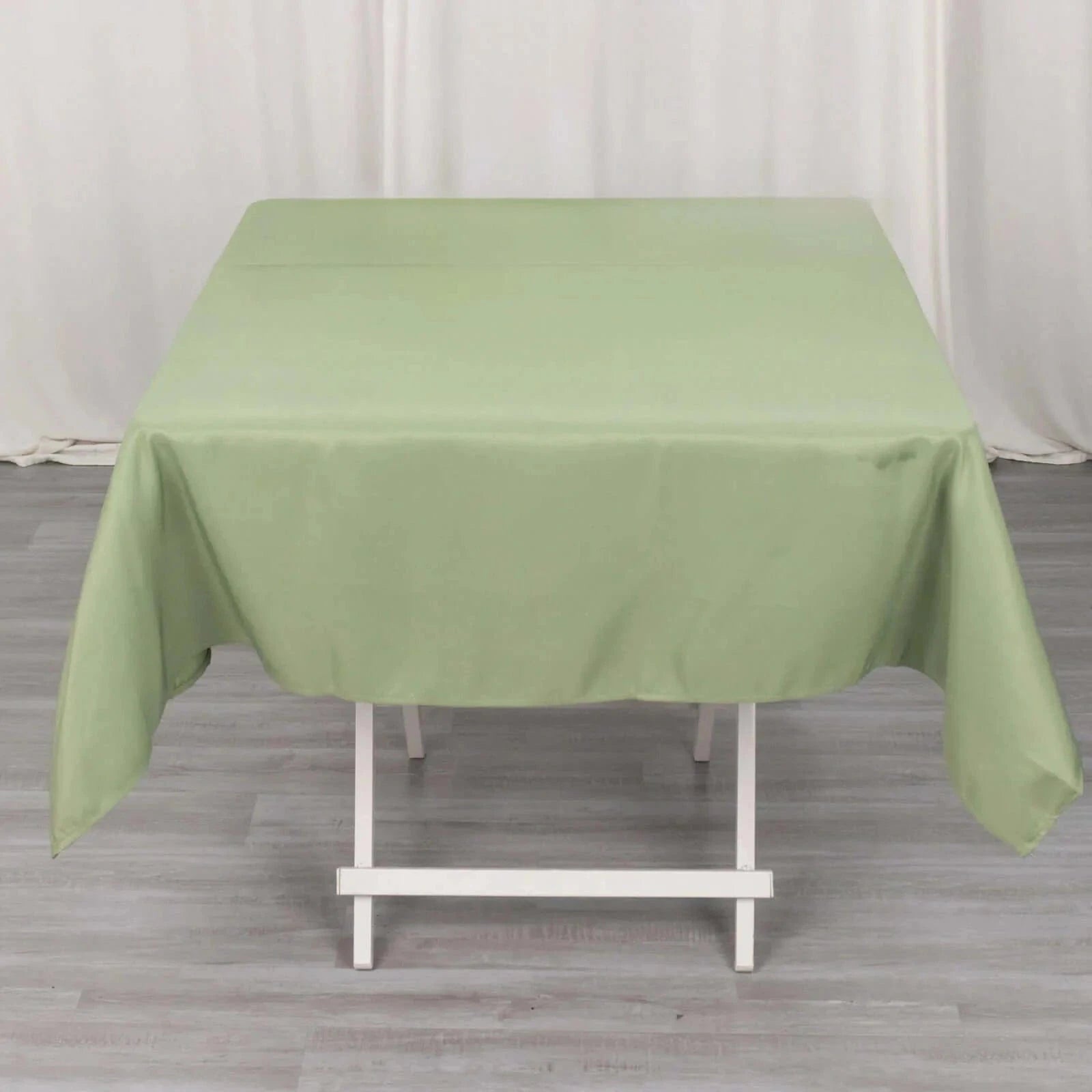 54x54 Inch Premium Square Polyester Tablecloth - Wrinkle & Stain Resistant - Perfect for Dining Tables, Parties, Weddings & Events