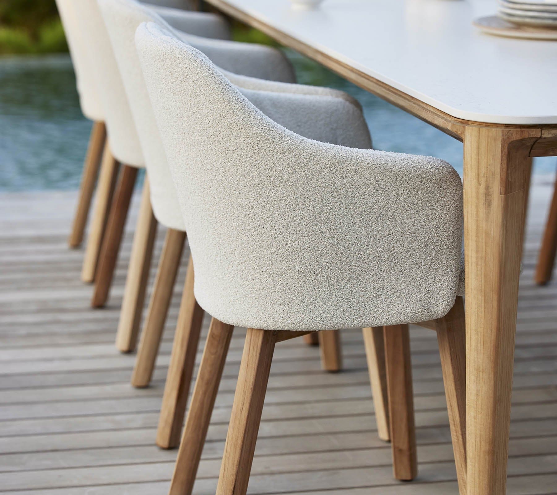 Premium Outdoor Dining Chair Set - Weather-Resistant Patio Chairs for Backyard, Garden & Poolside - Comfortable Stackable Outdoor Furniture for Entertaining (Set of 2)