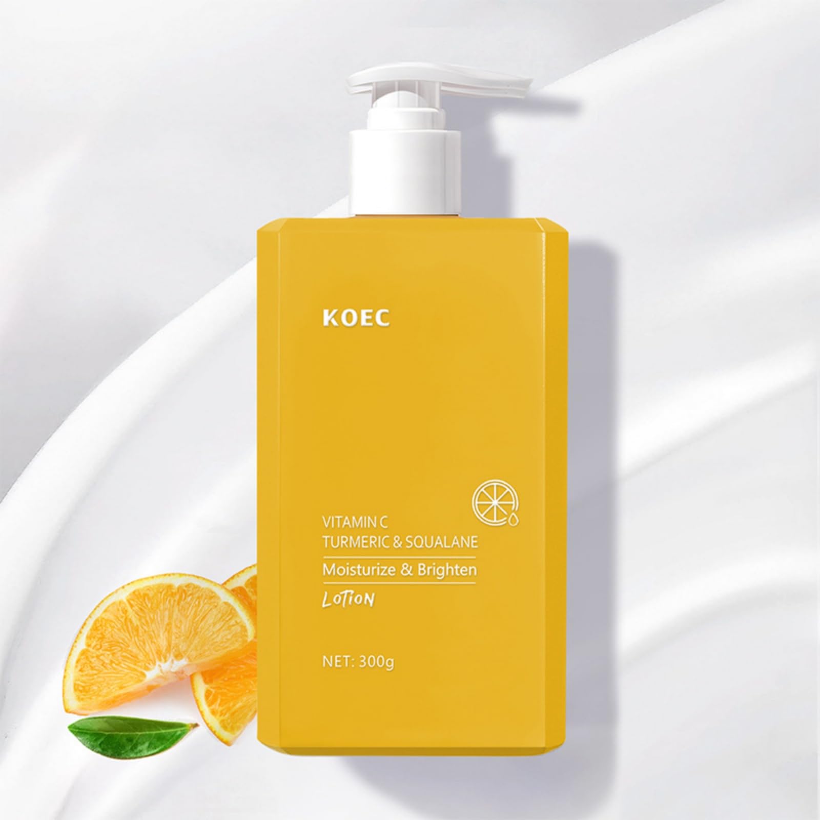 Turmeric & Vitamin C Body Lotion - 300ml Firming & Moisturizing Cream for Glowing Skin | 24-Hour Hydration, Non-Sticky Formula | Perfect for Daily Skincare Routine & Post-Workout Recovery