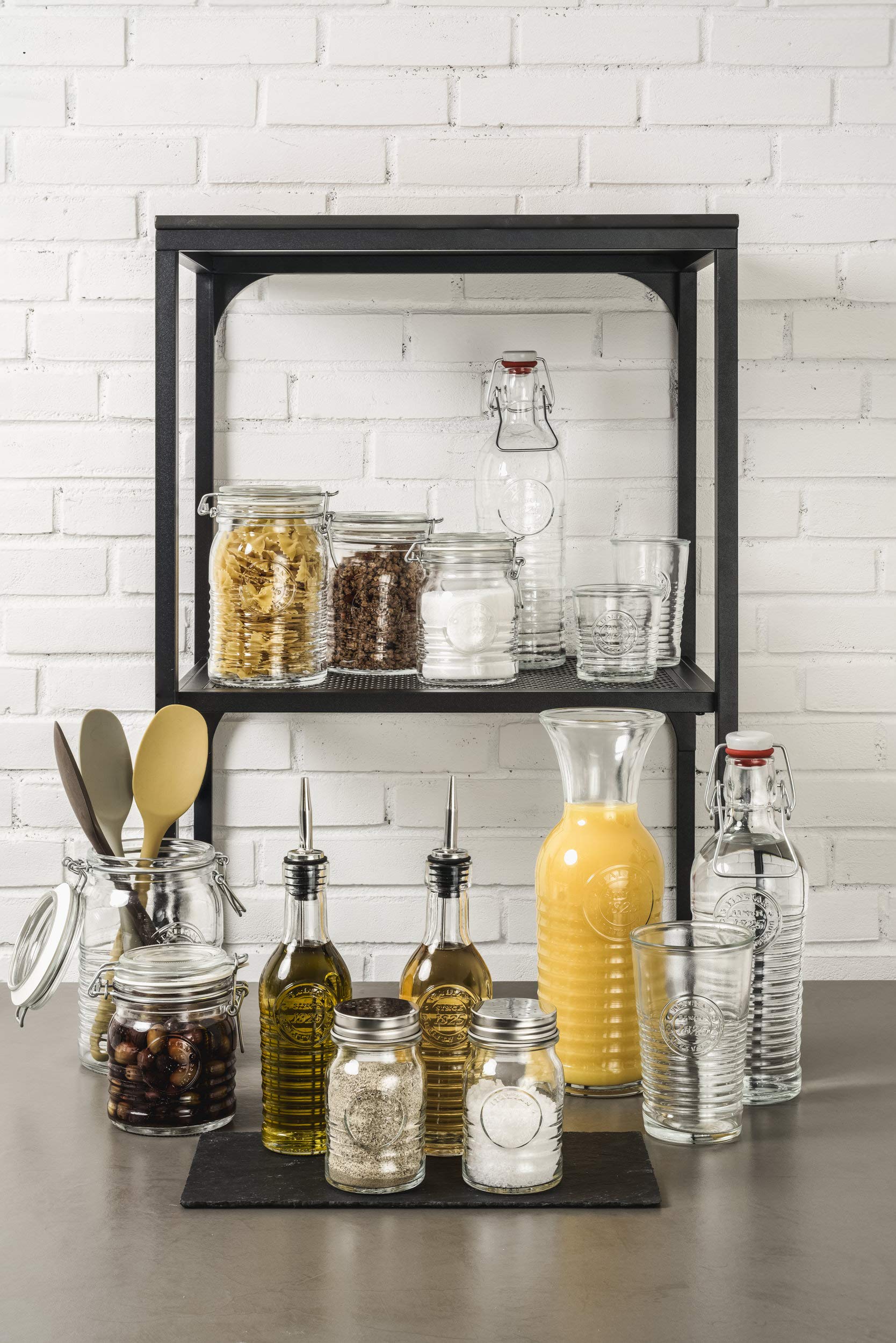 Bormioli Rocco 8oz Glass Jar Set of 12 - Perfect for Spices & Storage