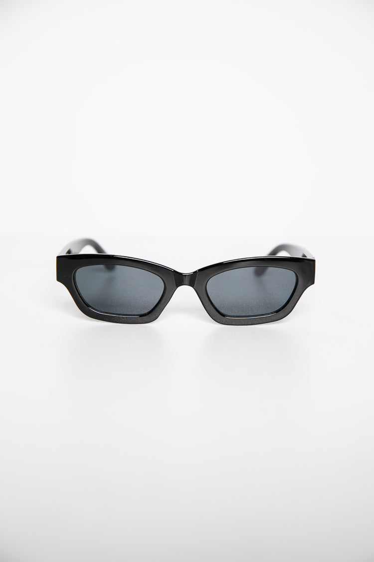Stylish Black Slimline Sunglasses for Men & Women - UV Protection Polarized Shades for Driving, Outdoor Sports & Fashion