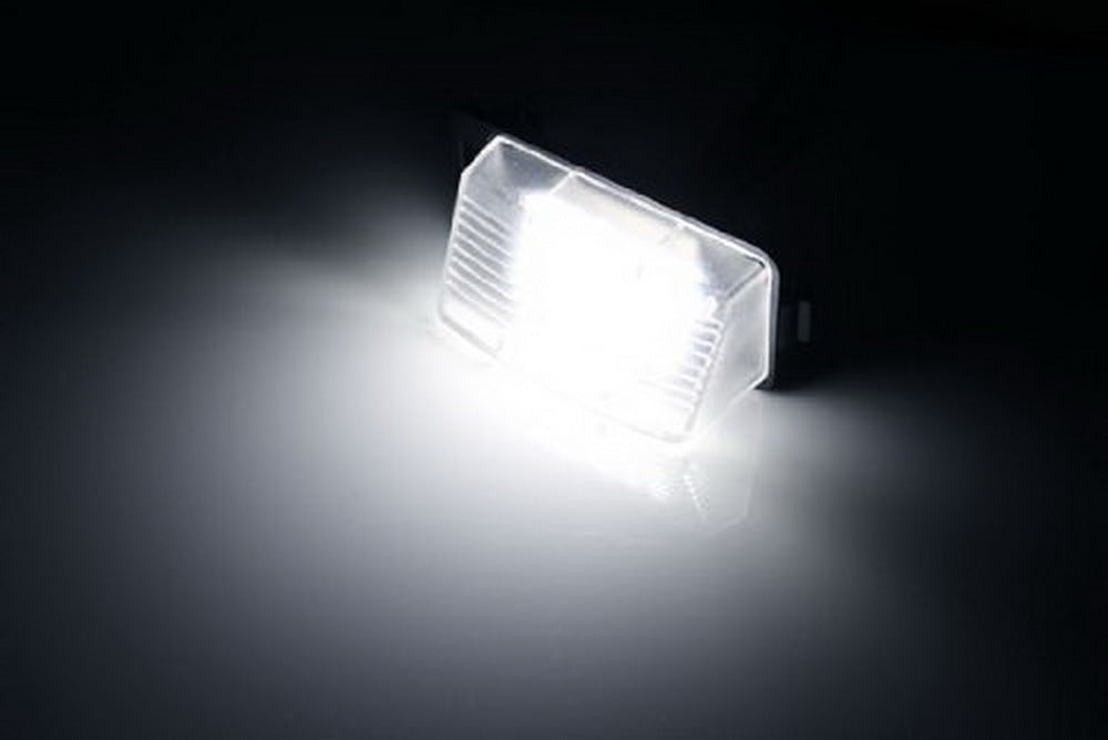 White LED License Plate Lights for Nissan 370Z, GTR, Infiniti G37 - Direct Fit Replacement - Perfect for Night Driving & Car Customization