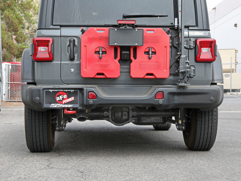 aFe MACH Force XP Axle-Back Exhaust System with Black Tip for 2018-2020 Jeep Wrangler (2.0T L4 & 3.6L V6) - Enhanced Performance & Aggressive Sound for Off-Road Adventures