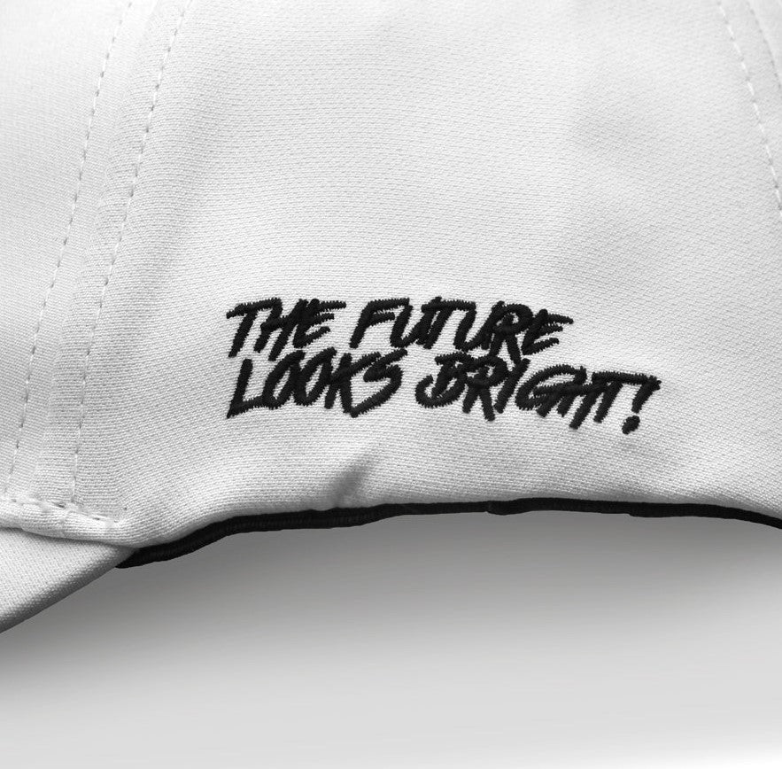 Kids VT Shield Logo Future Looks Bright White Snapback Hat - Stylish Baseball Cap for Boys & Girls - Perfect for School, Sports & Outdoor Activities