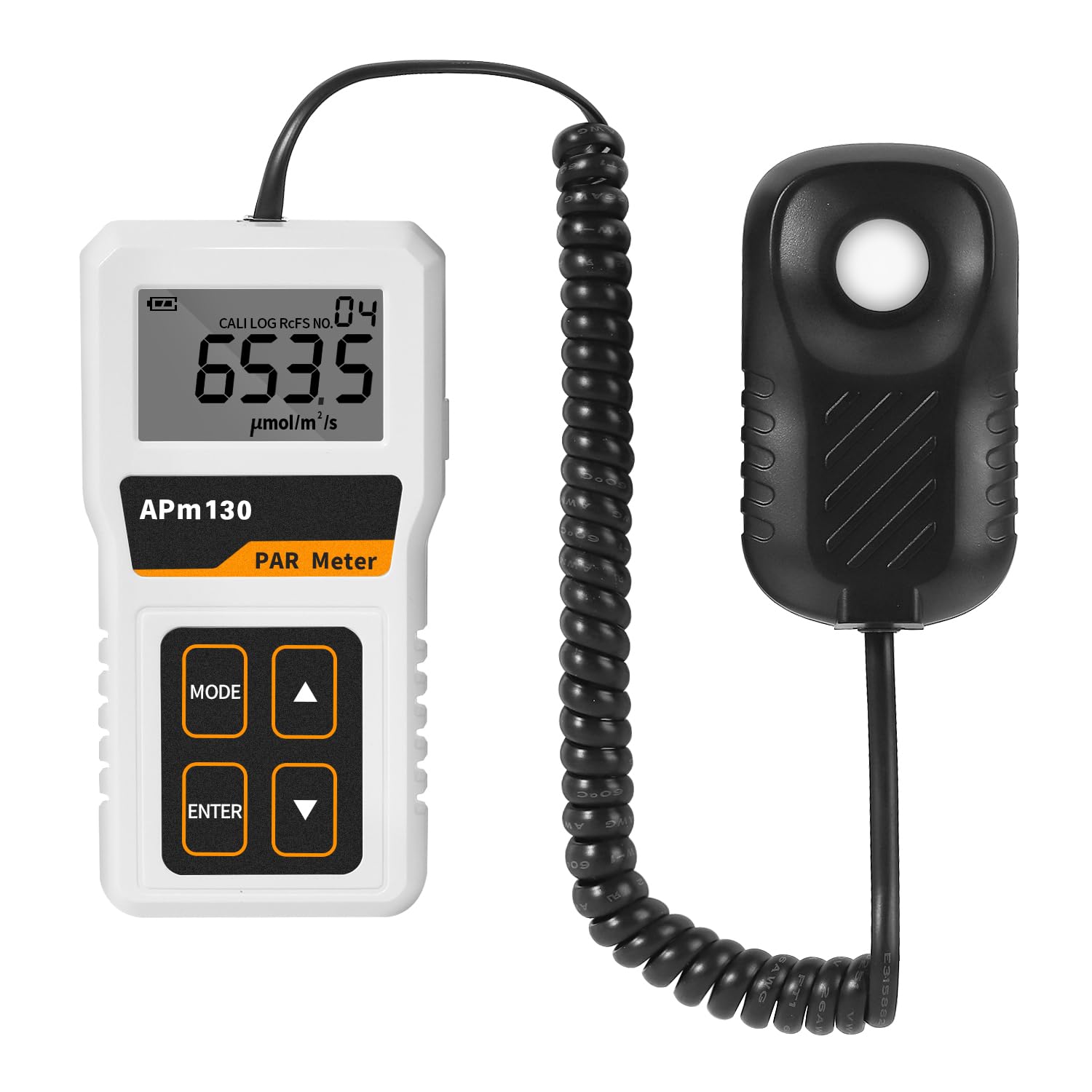 High Precision PAR Meter for LED Grow Lights - 400-700nm PPFD Light Meter with Split Design | Ideal for Indoor Plants, Hydroponics & Greenhouse Gardening