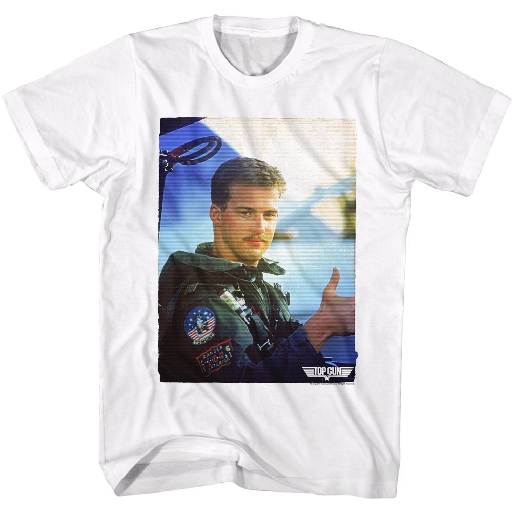 Top Gun 1980s Military Fighter Jet Action Movie Goose Thumb Up Graphic T-Shirt for Men & Women - Casual Wear, Movie Fan Gift, Vintage Pop Culture Tee