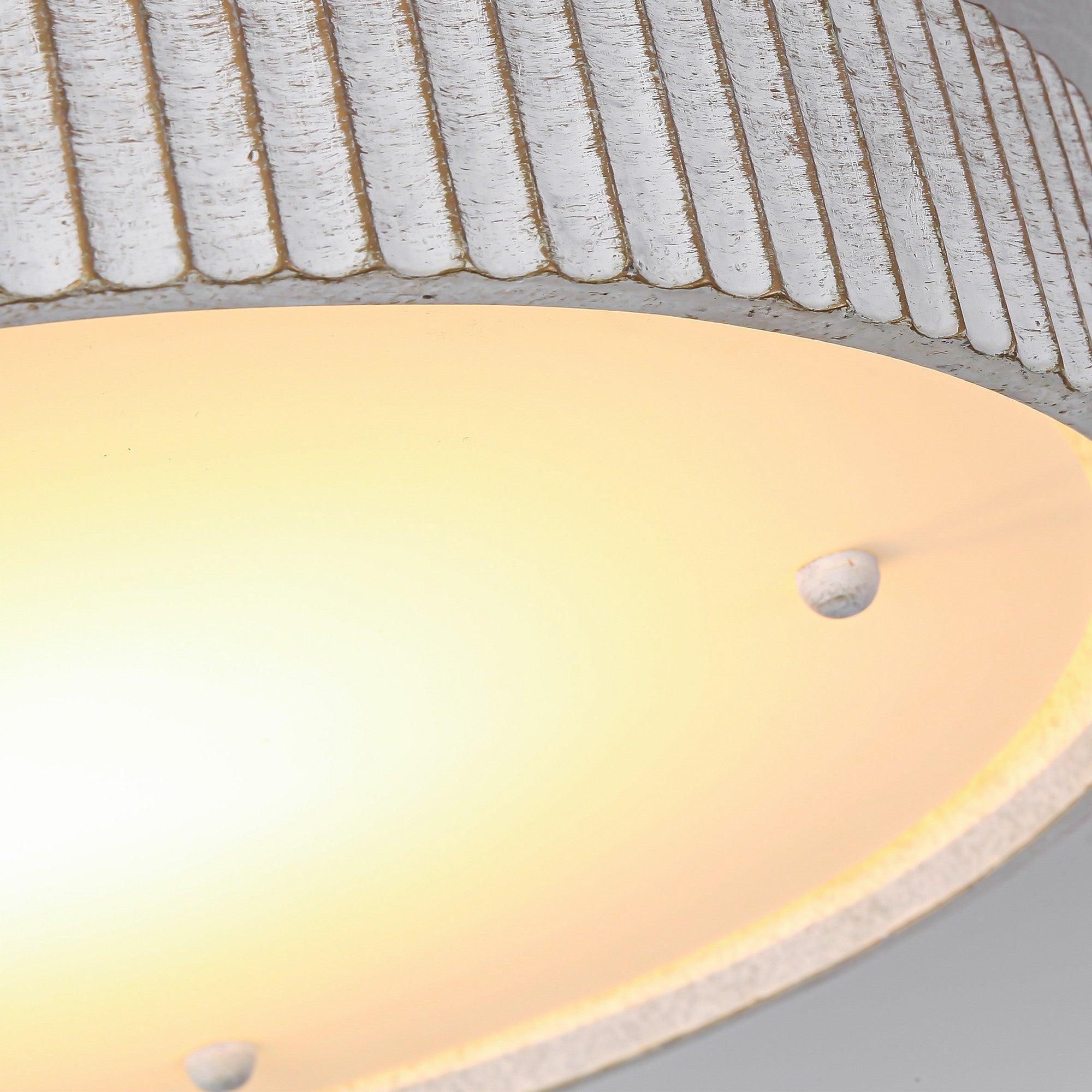 18 Inch White Modern Flush Mount LED Ceiling Light - Energy Efficient Dimmable Lighting for Bedroom, Kitchen, Hallway & Living Room