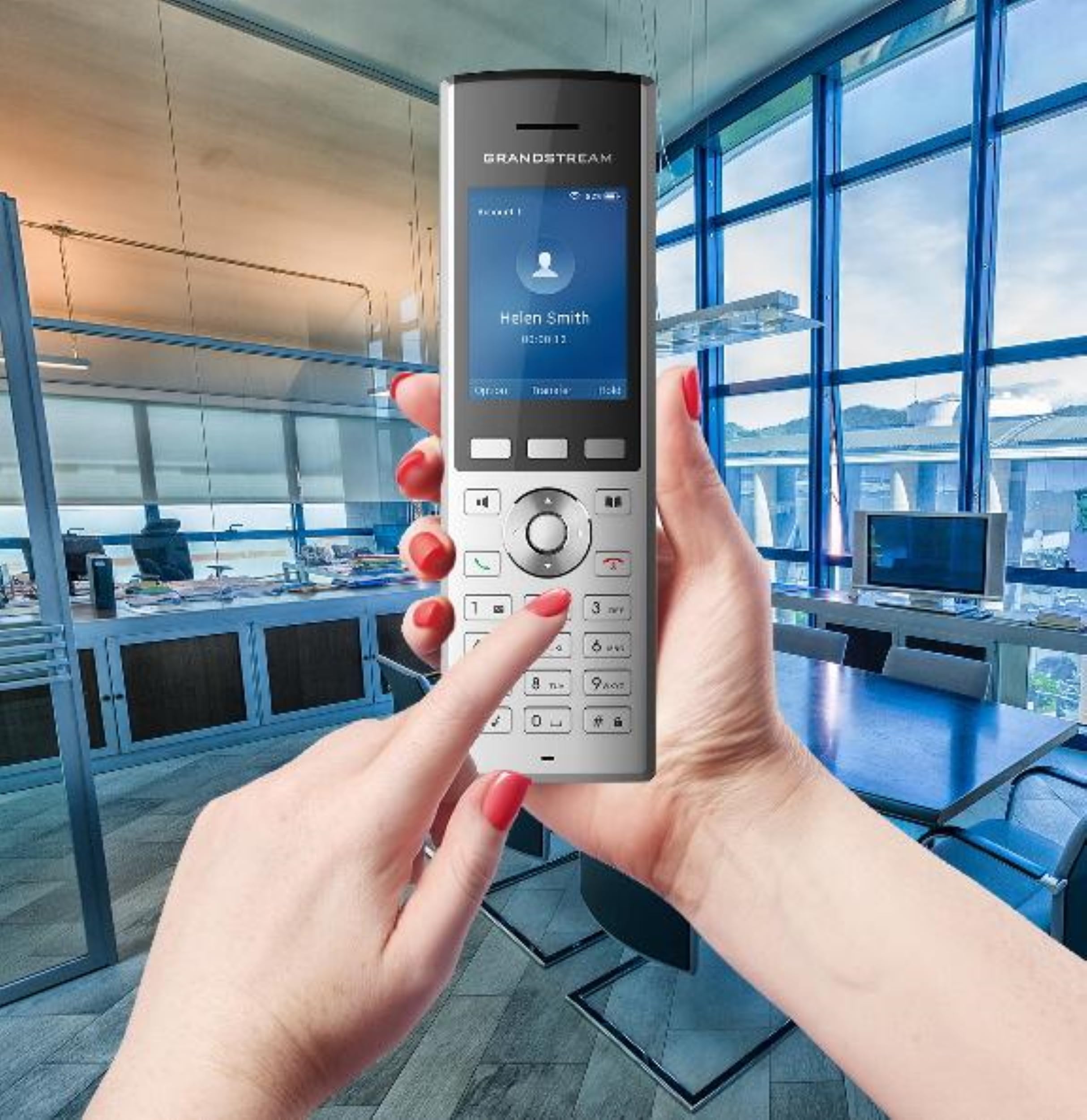 Grandstream WP820 Wireless Wi-Fi VoIP Phone for Business & Home - Cordless IP Phone with HD Voice, Dual-Band WiFi, Bluetooth - Perfect for Office, Warehouse & Remote Work