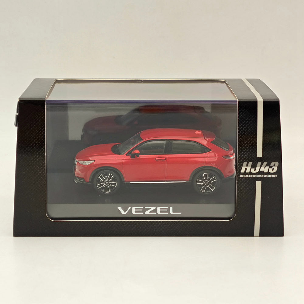 1/43 Scale Honda VEZEL Premium Crystal Red Diecast Model Car - HJ433002RM by Hobby Japan | Collectible Miniature Vehicle for Display, Gifts & Car Enthusiasts