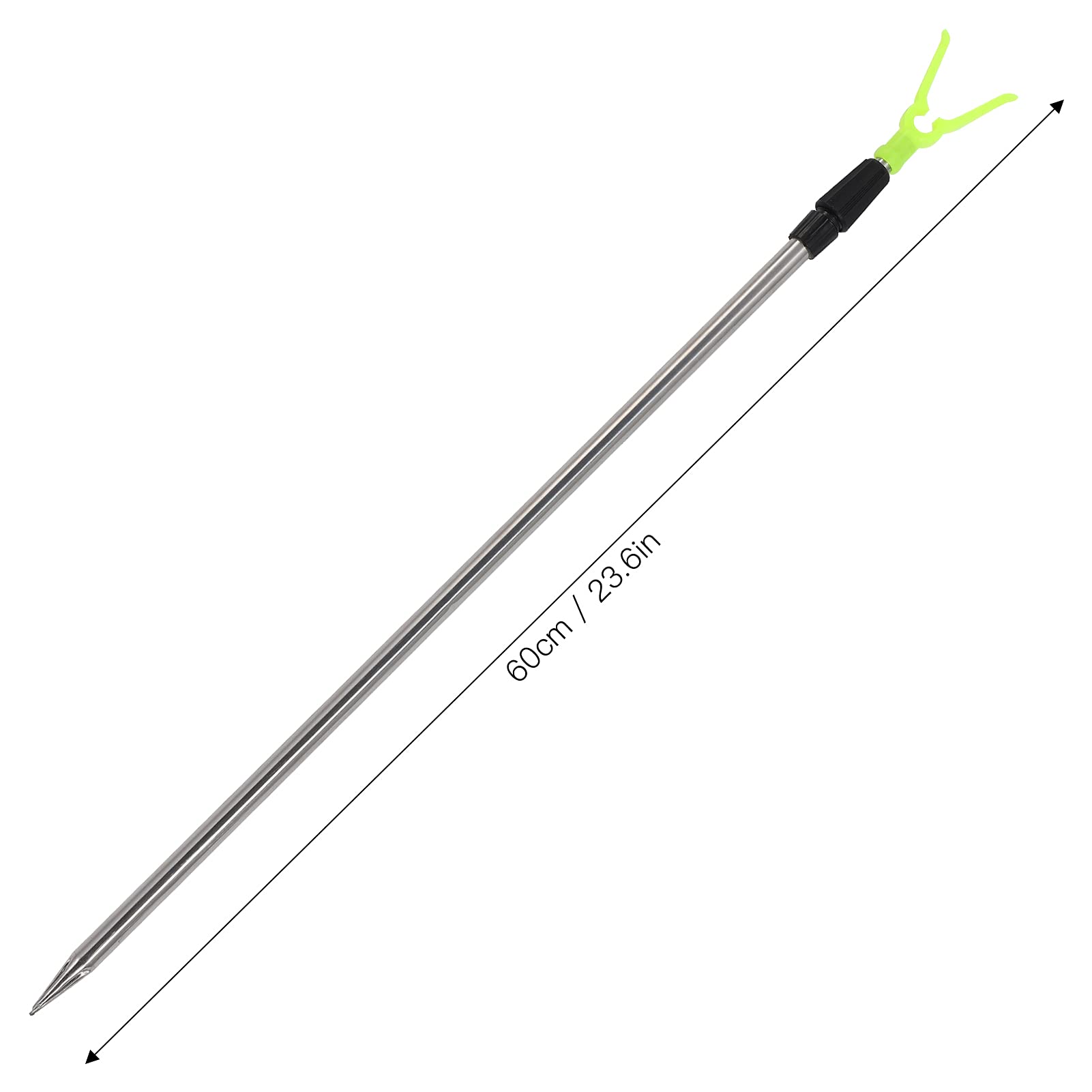 **Dilwe Telescopic Aluminum Fishing Rod Holder - Portable & Adjustable Floor Stand for Bank Fishing, Shore Fishing, and Boat Fishing**