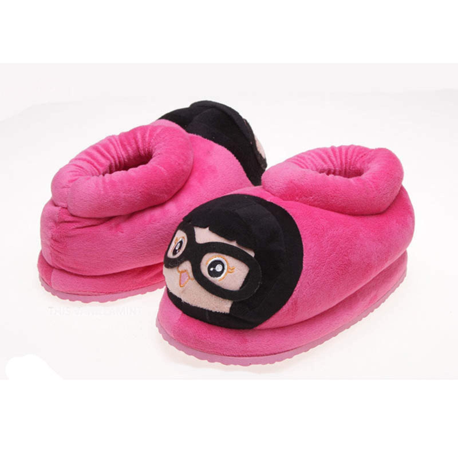 **XHBYG Cartoon Cotton Slippers for Men & Women - Plush Animal House Slippers with Non-Slip Hard Sole, Warm Indoor Footwear (Monkey Design, Size 36) - Perfect for Cozy Home, Lounge & Winter Comfort**