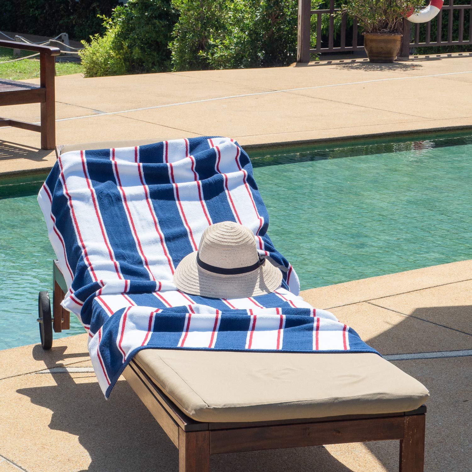 Aston & Arden Premium Striped Beach Towel - Extra Large 35