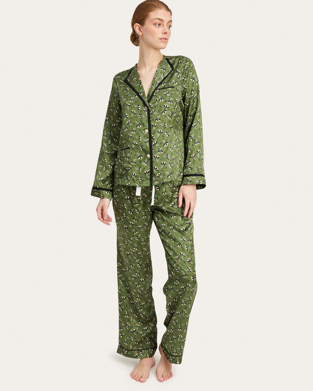 Atlas Floral Print Parker Pant - Women's Casual High Waisted Trousers for Work & Weekend Wear