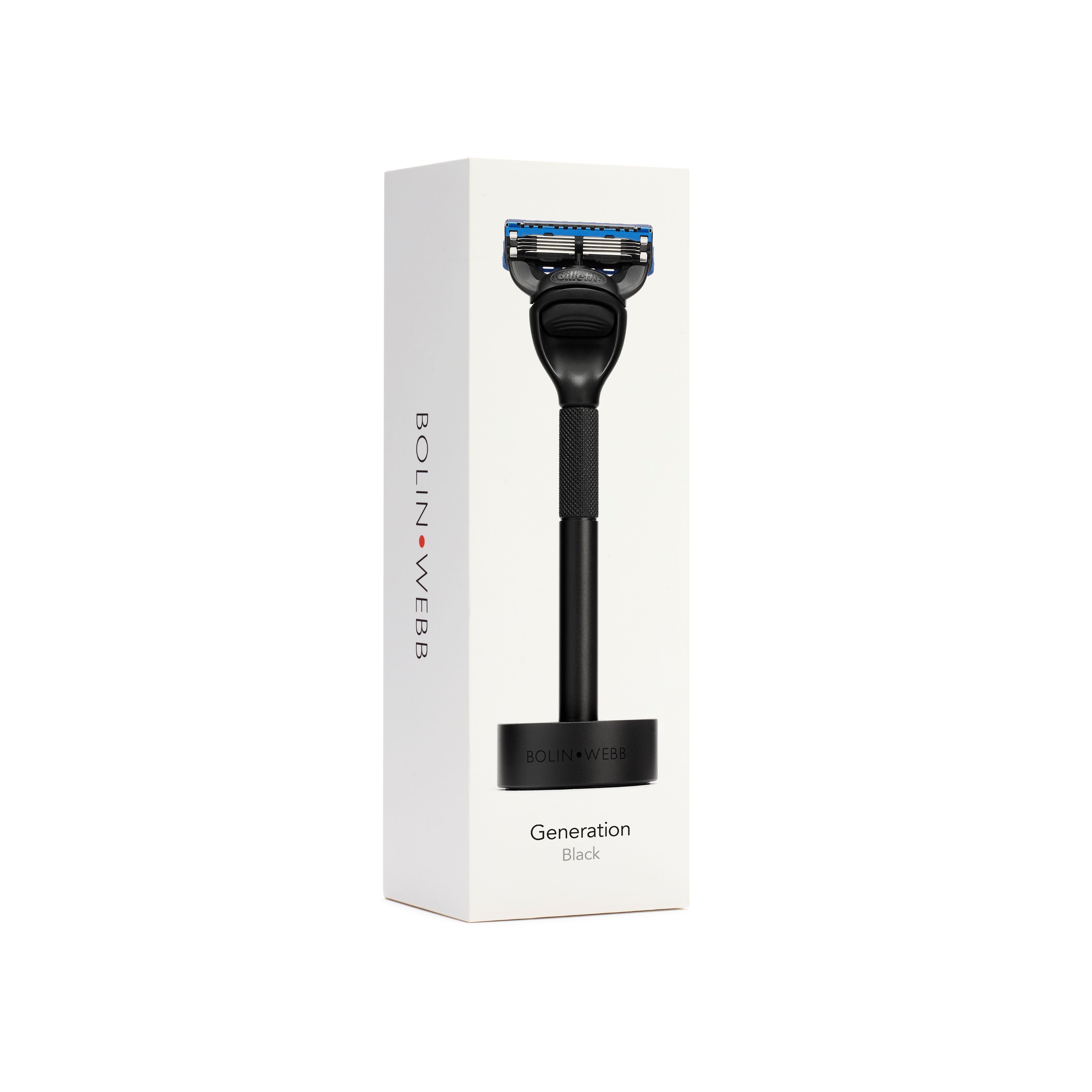 Premium Black Shaving Kit for Men - 5-Piece Grooming Set with Razor, Brush & Stand - Perfect for Home Barbering & Travel Grooming Essentials