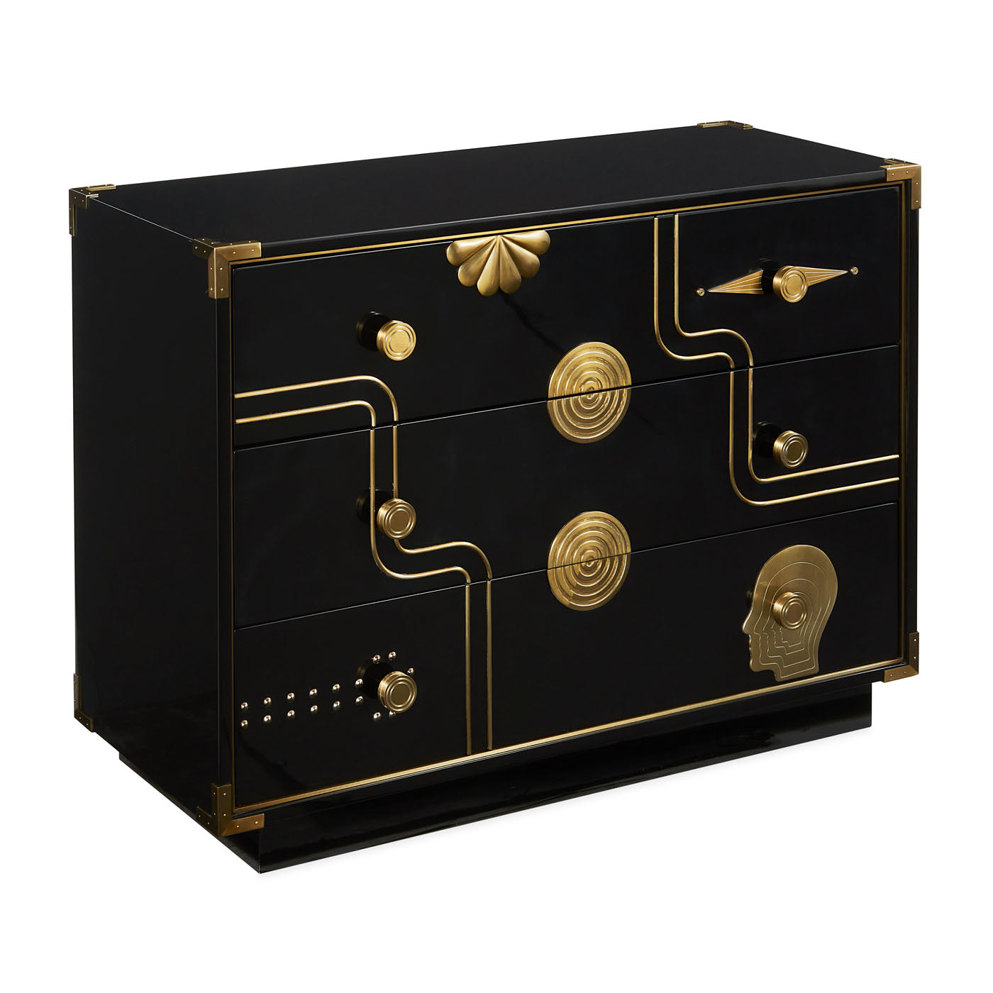 Abbodanza 3-Drawer Wooden Chest - Modern Storage Solution for Bedroom, Living Room & Office Organization