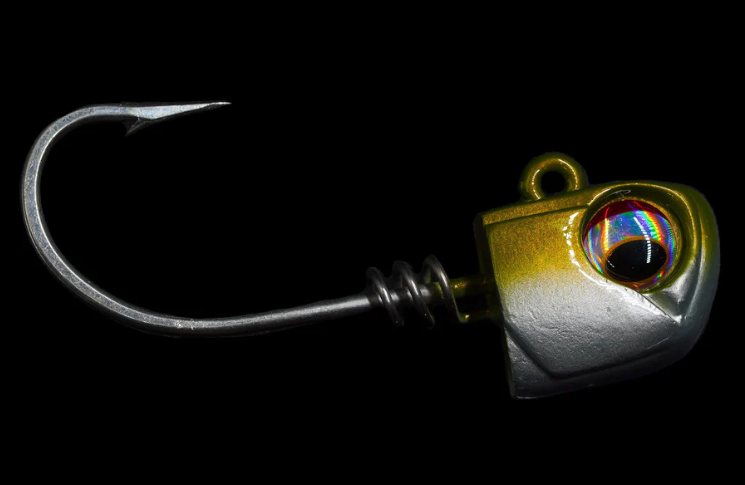5-Pack Screwlock Jig Head Fishing Lures - 3 oz Weighted Hooks for Bass, Walleye, and Saltwater Fishing - Perfect for Freshwater and Offshore Angling