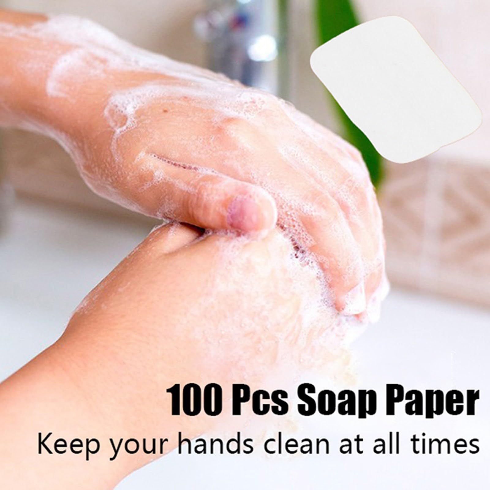 200 Pcs Disposable Travel Soap Sheets - Portable Paper Soap for Camping, Hiking & Outdoor Activities - Compact & Hygienic for Hand Washing On-The-Go