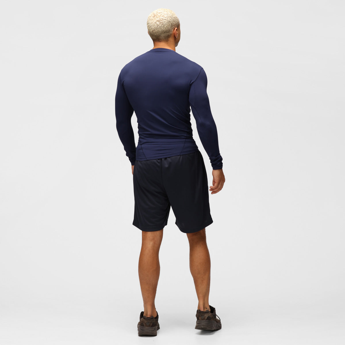 TKB Men's Navy Blue Training Shorts - Lightweight Quick-Dry Workout Shorts for Running, Gym & Outdoor Sports