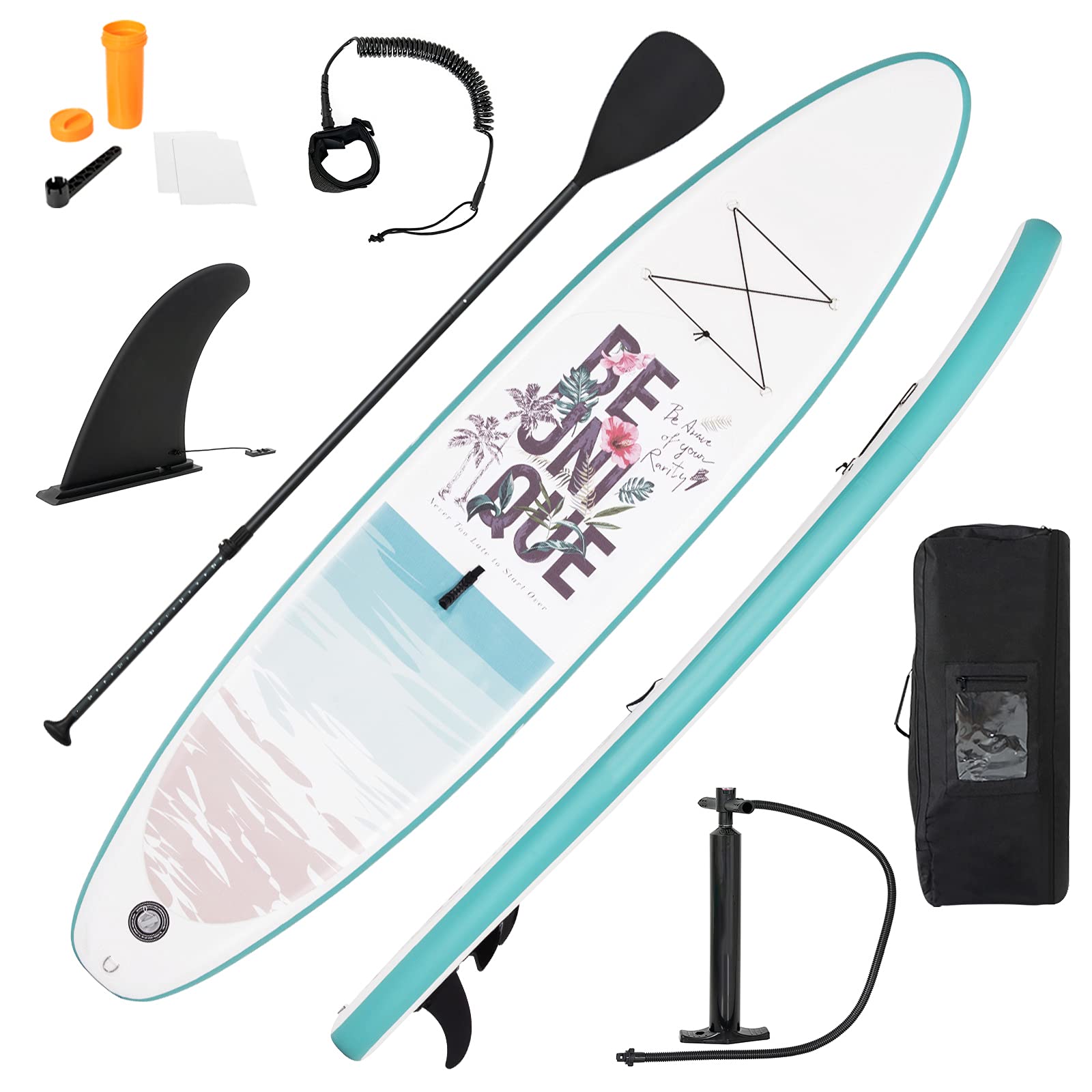 GYMAX Inflatable Stand Up Paddle Board 6