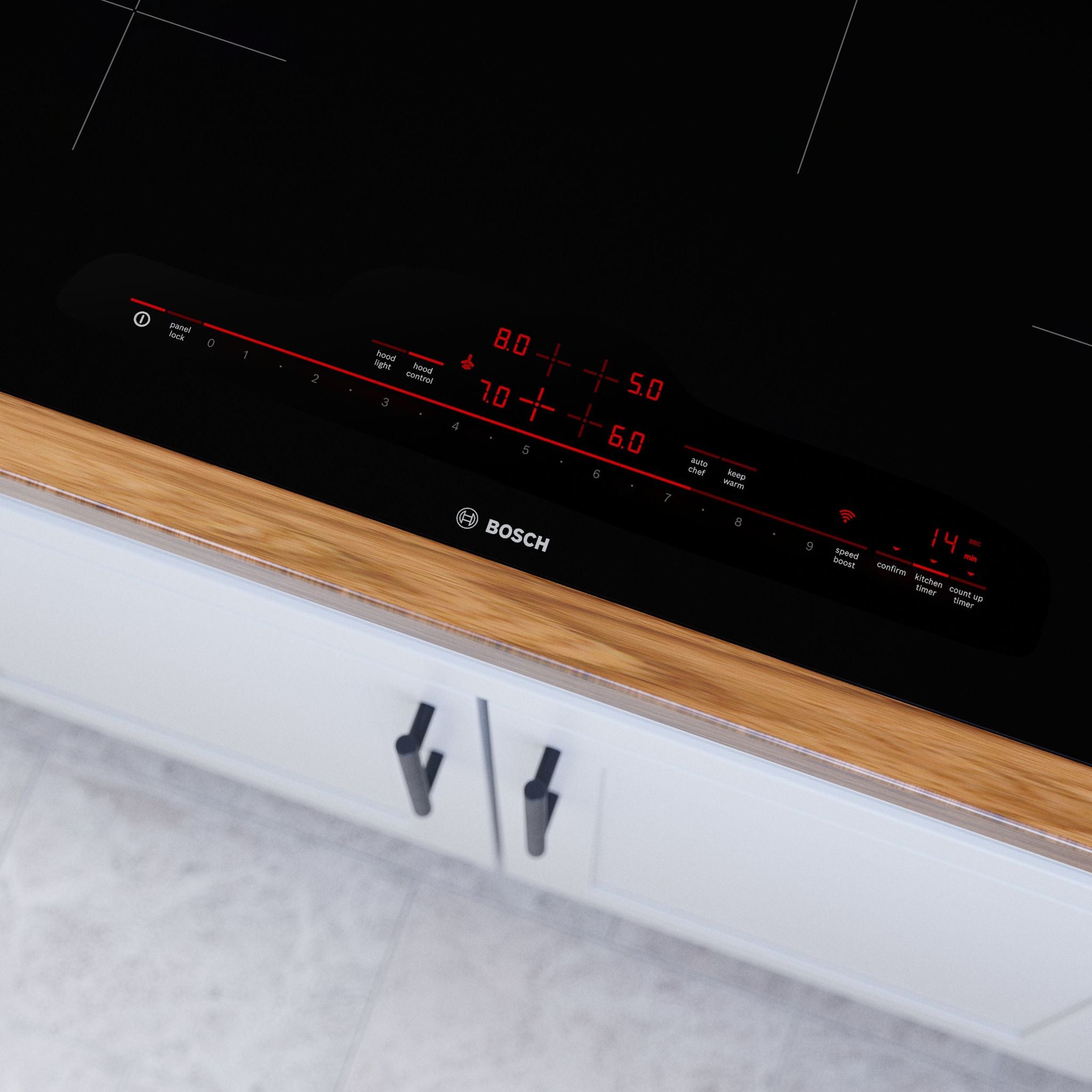 Bosch 30 Inch Induction Cooktop - NIT8060UC Black | Fast Heating, Energy Efficient | Perfect for Modern Kitchens & Home Chefs