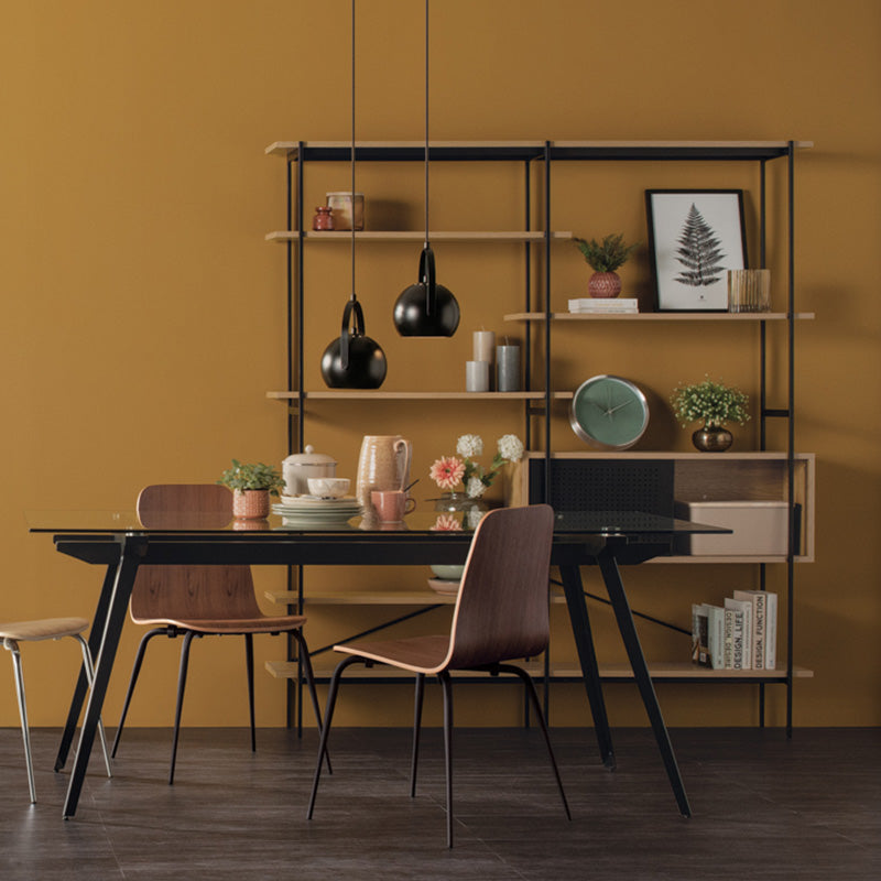 KREMAN 1.7M Oak Wood Display Unit - Perfect for Retail Stores, Boutiques & Home Decor Showcase