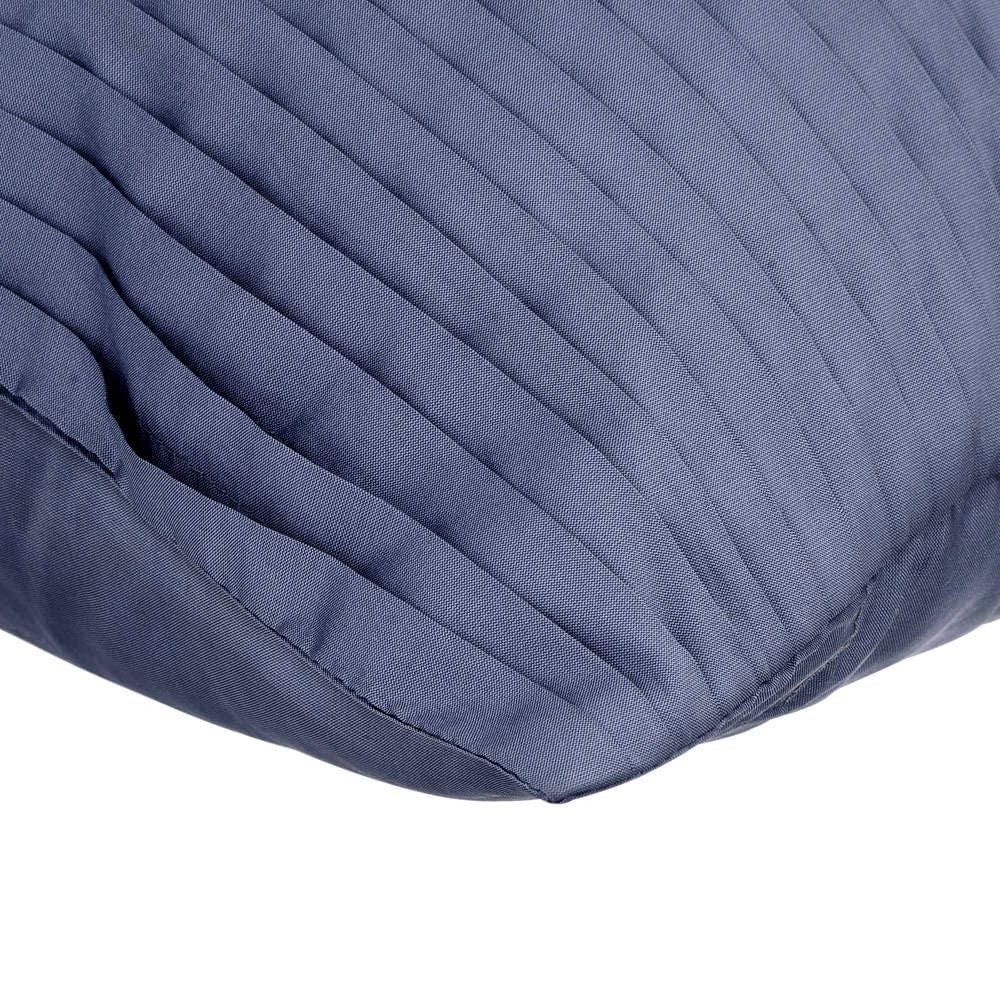 16x16 Inch Grey Zippered Cushion Cover - Art Silk Designer Pillow Case with Pintucks & Textured Stripes for Sofa, Bed, or Chair Decor | Modern Home Accessories (40x40 cm)