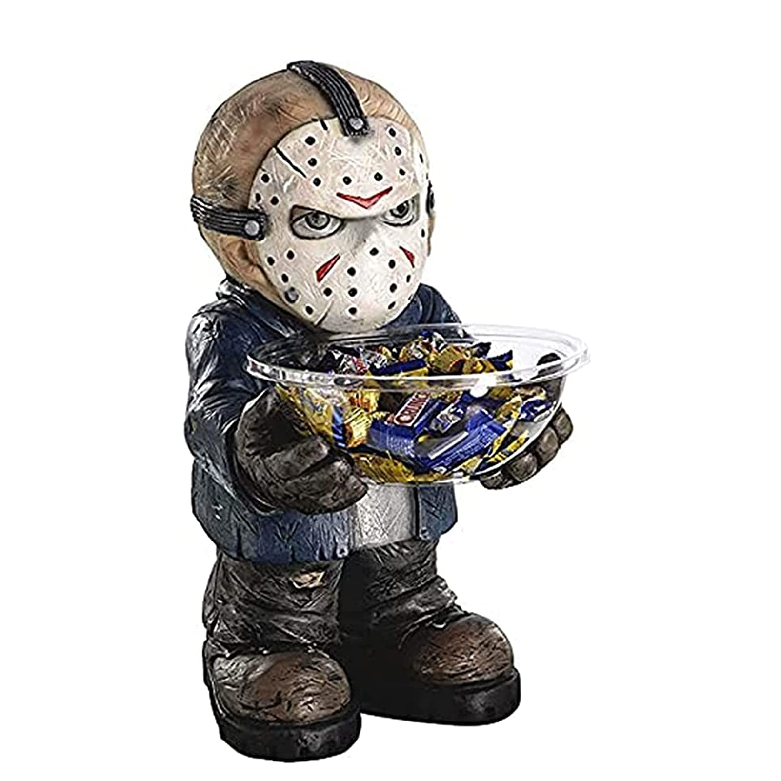 Freddy Krueger Candy Bowl Holder - Halloween Office Desk Decor for Candies, Snacks, Keys & Gifts - Perfect for Halloween Parties, Horror Movie Nights & Themed Office Decor