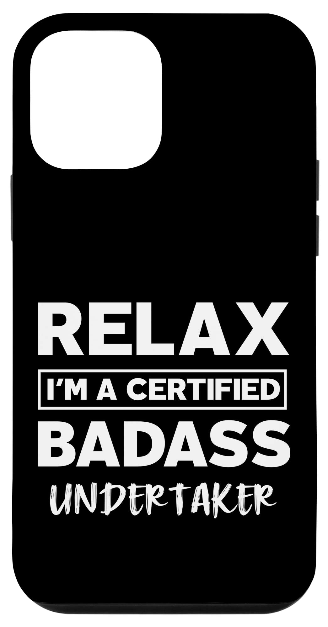 iPhone 12 Mini Protective Case - Undertaker Certified Badass Design - Durable Phone Cover for Work Anniversary & Going Away Gifts - Perfect for Office, Travel & Everyday Use