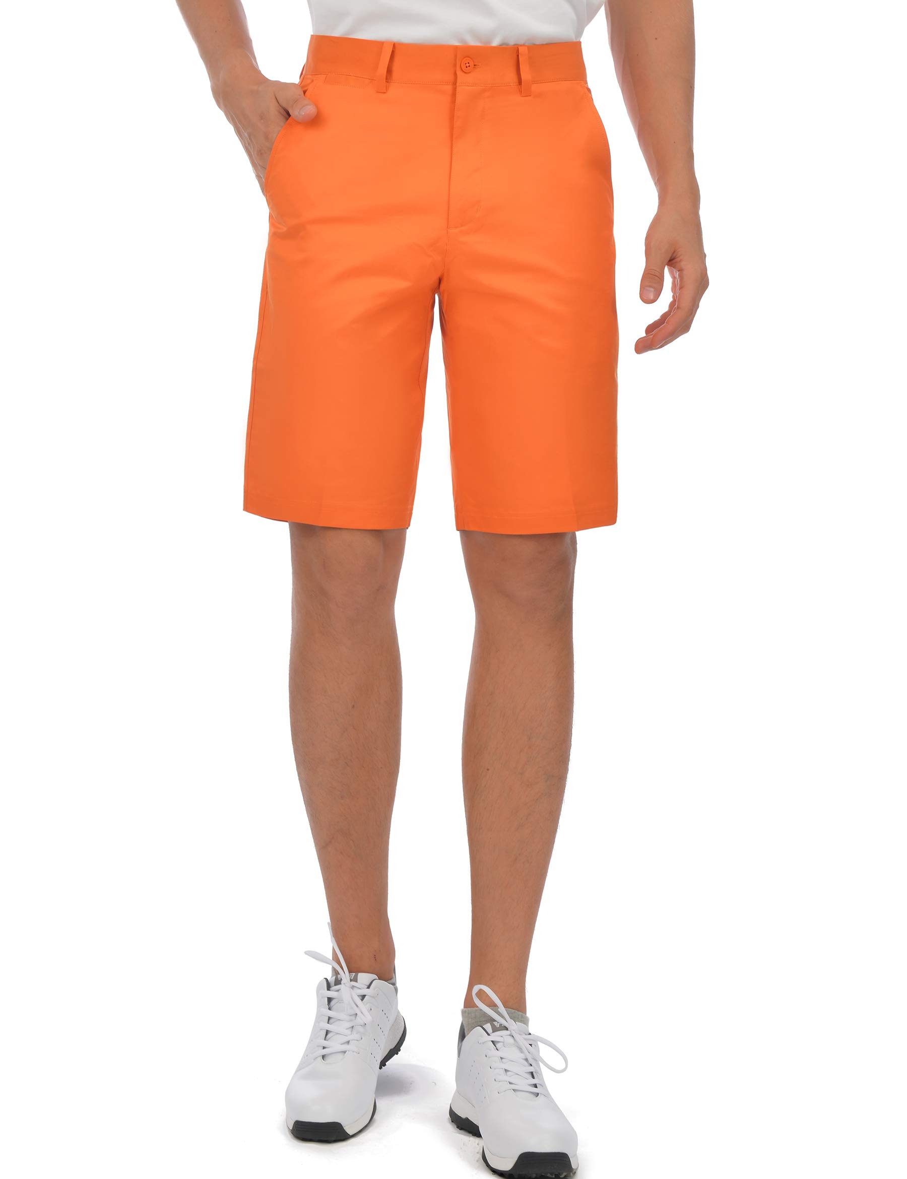 Men's Stretch Quick-Dry Golf Shorts - Performance Tech Chino Shorts with Flat Front for Comfort & Mobility | Perfect for Golf, Casual Wear & Outdoor Activities