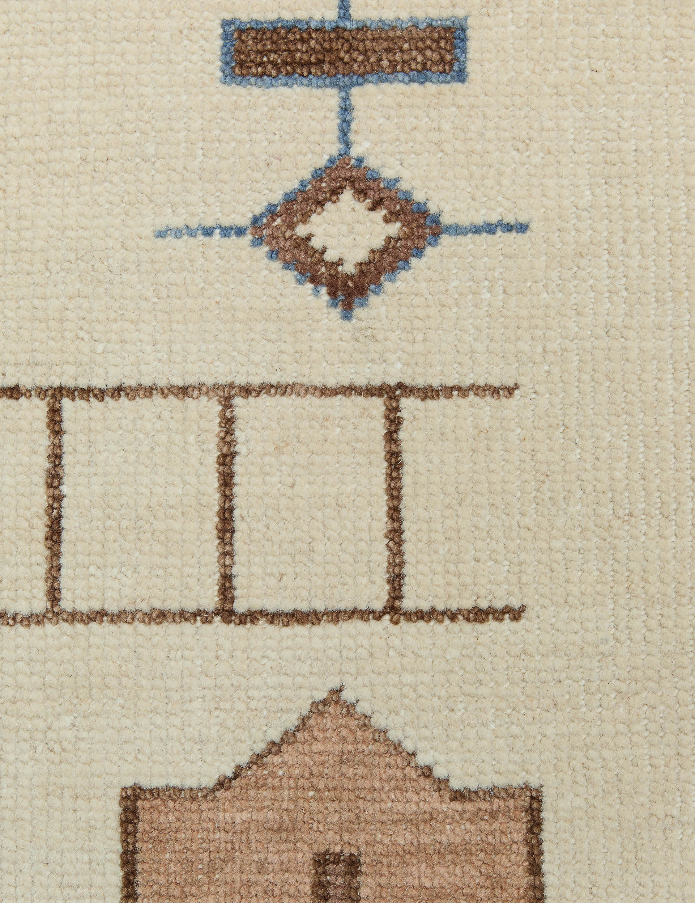 Hand Knotted Wool Rug Swatch 18
