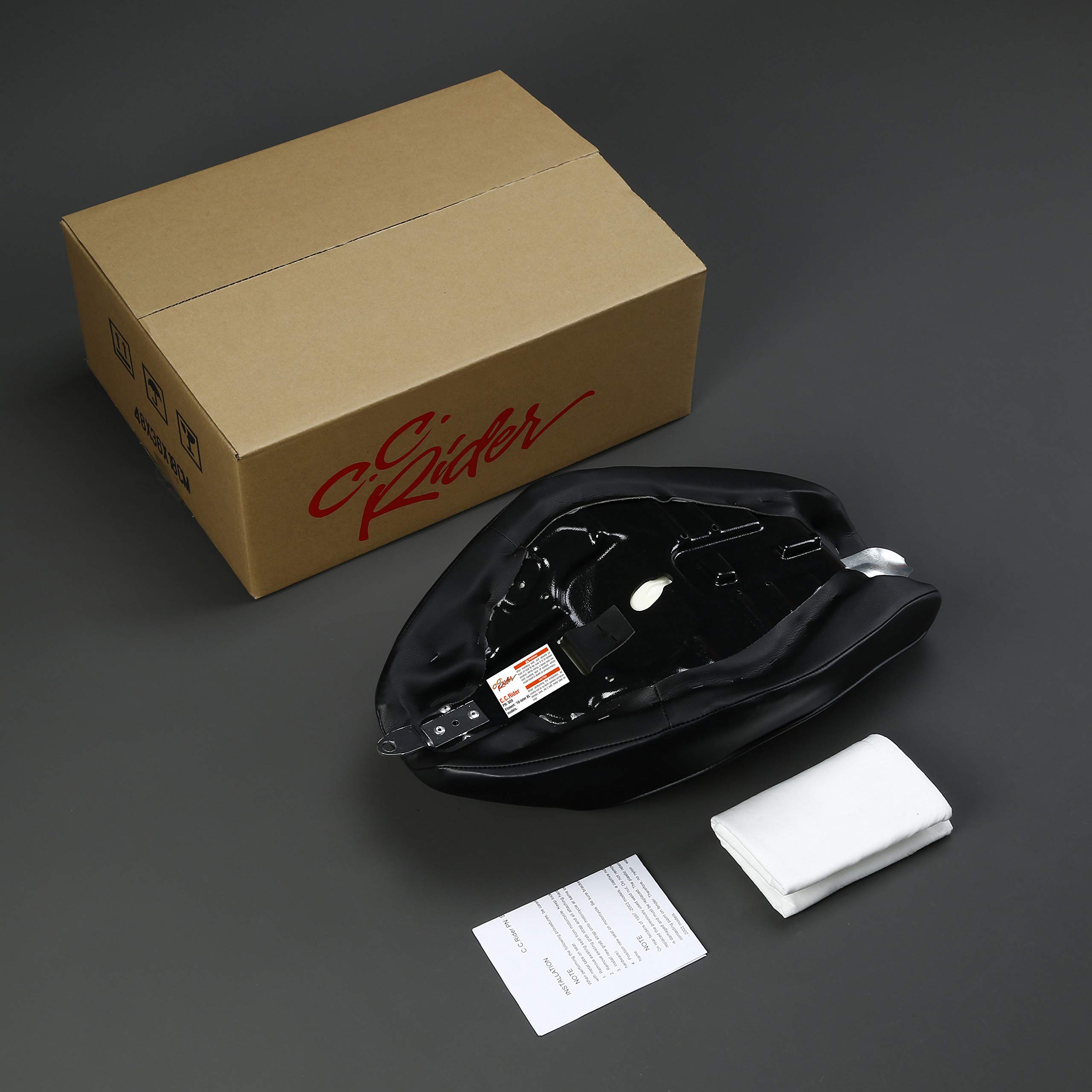 Harley Sportster XL883 XL1200 Forty-Eight Solo Seat Cushion (2010-2021) - Comfortable Rider Seat with Premium Stitching for Cruiser Motorcycles - Perfect for Long Rides and Custom Bike Builds