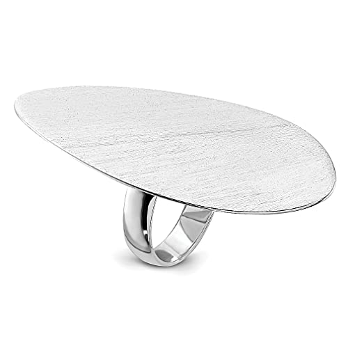 925 Sterling Silver Oval Ring for Women - Elegant Fine Jewelry Gift for Her - Perfect for Anniversaries, Birthdays & Special Occasions