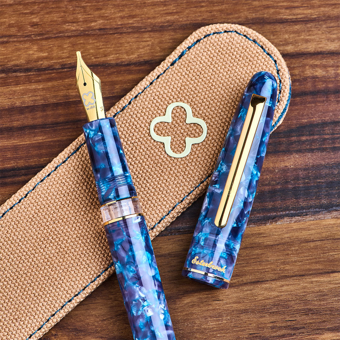 Esterbrook Estie Fountain Pen - Blue Moon Ink Writing Pen for Calligraphy, Journaling & Professional Use - Premium Nib Pen for Smooth Writing Experience