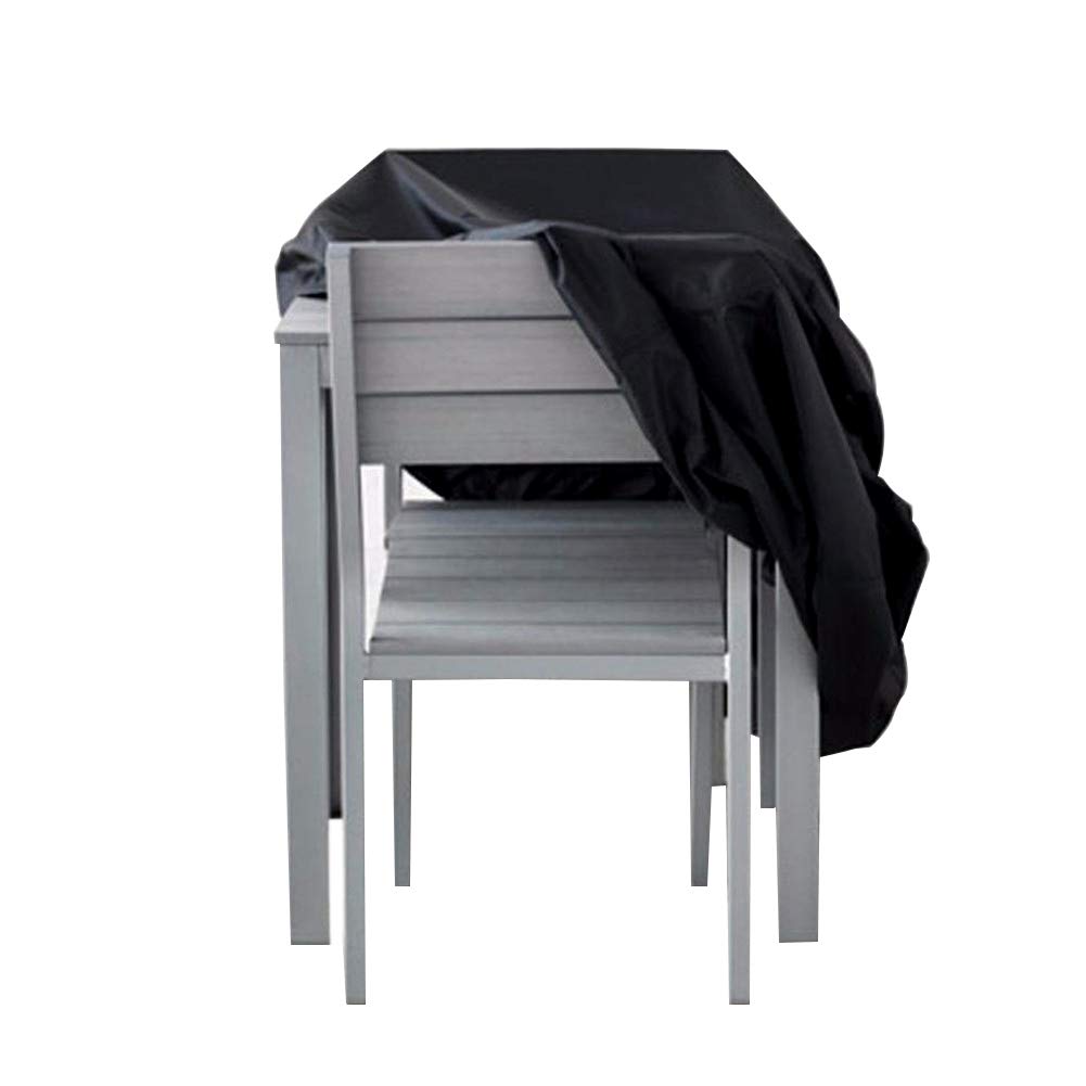 ECYC 7-Size Waterproof Outdoor Furniture Covers - Garden Sofa, Table & Chair Protection Set for Rain, Snow & Dust - Durable Patio Furniture Covers for All Seasons (Black)