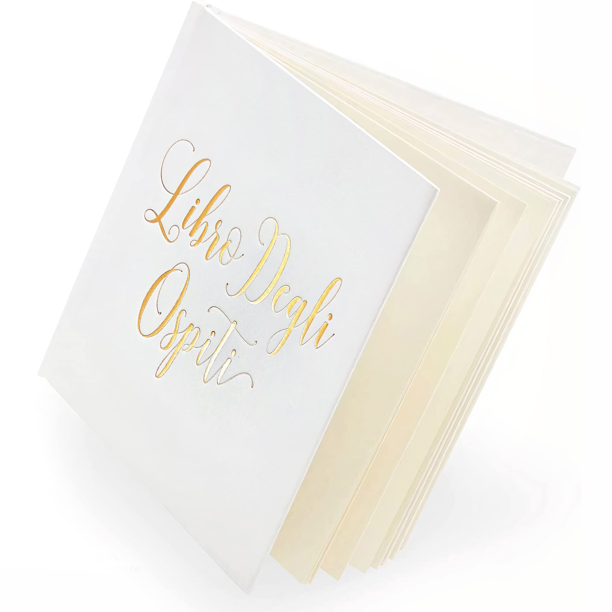 Plantvibes Elegant Wedding Guest Book - 72 Page Hardcover Guestbook for Bride & Groom - Customizable Wedding Memory Book with Blank Pages for Messages - Perfect for Traditional, Rustic & Modern Weddings