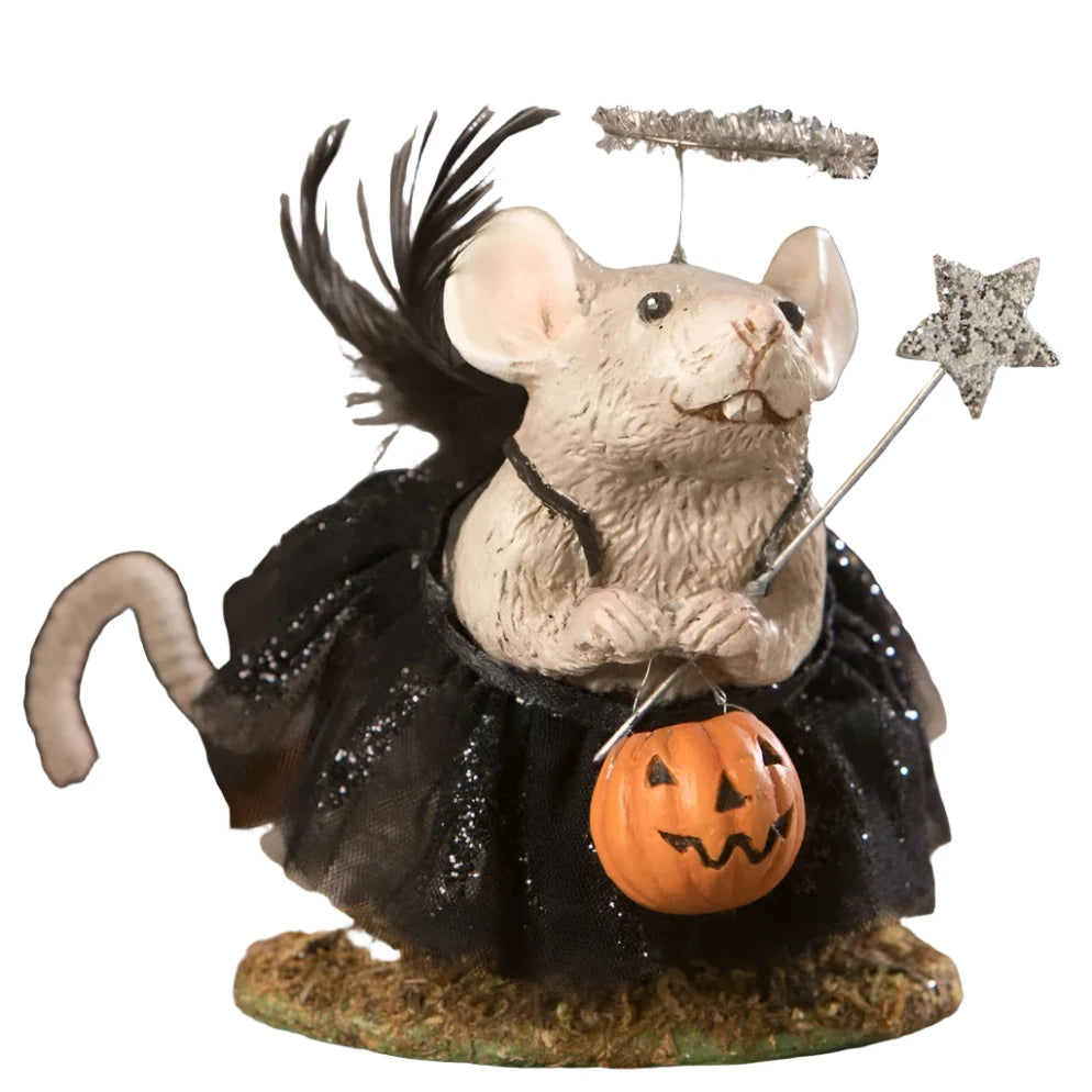 Halloween Pixie Mouse Decor by Bethany Lowe Designs - Spooky Fairy Garden & Home Decor for Halloween Parties