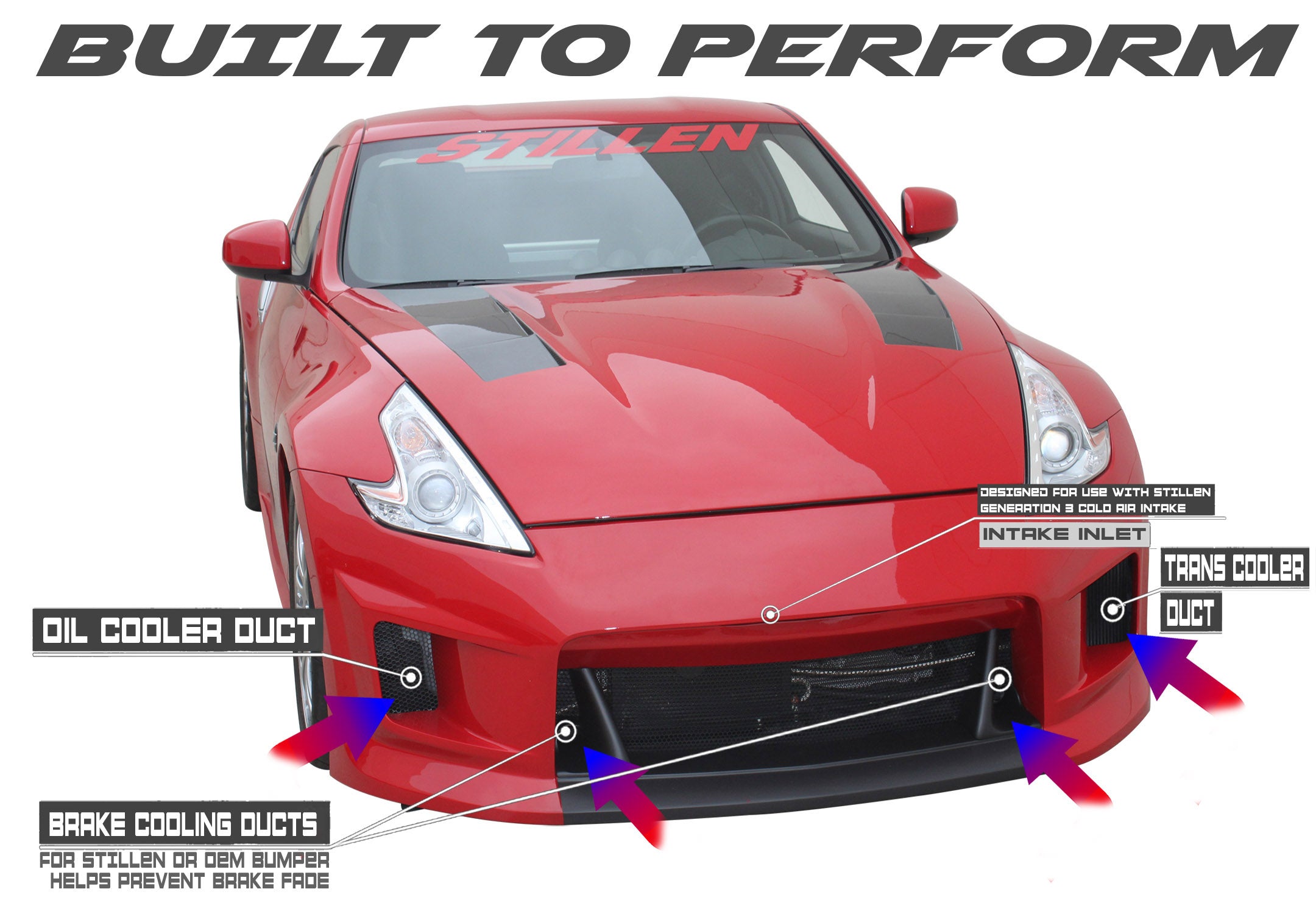 High Performance 2009-2020 Nissan 370Z Gen 3 Dual Hi-Flow Ultra Long Tube Cold Air Intake System [Z34] - Improves Horsepower & Acceleration - Perfect for Racing & Street Performance Upgrades