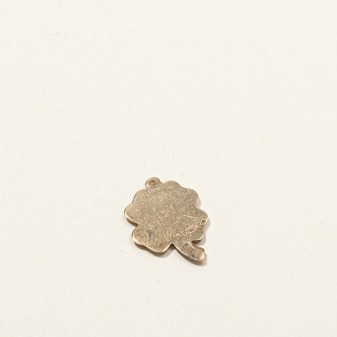 Vintage 1951 London 9K Gold Clover Leaf Charm Pendant - Perfect for Necklaces, Bracelets & Gift Giving
