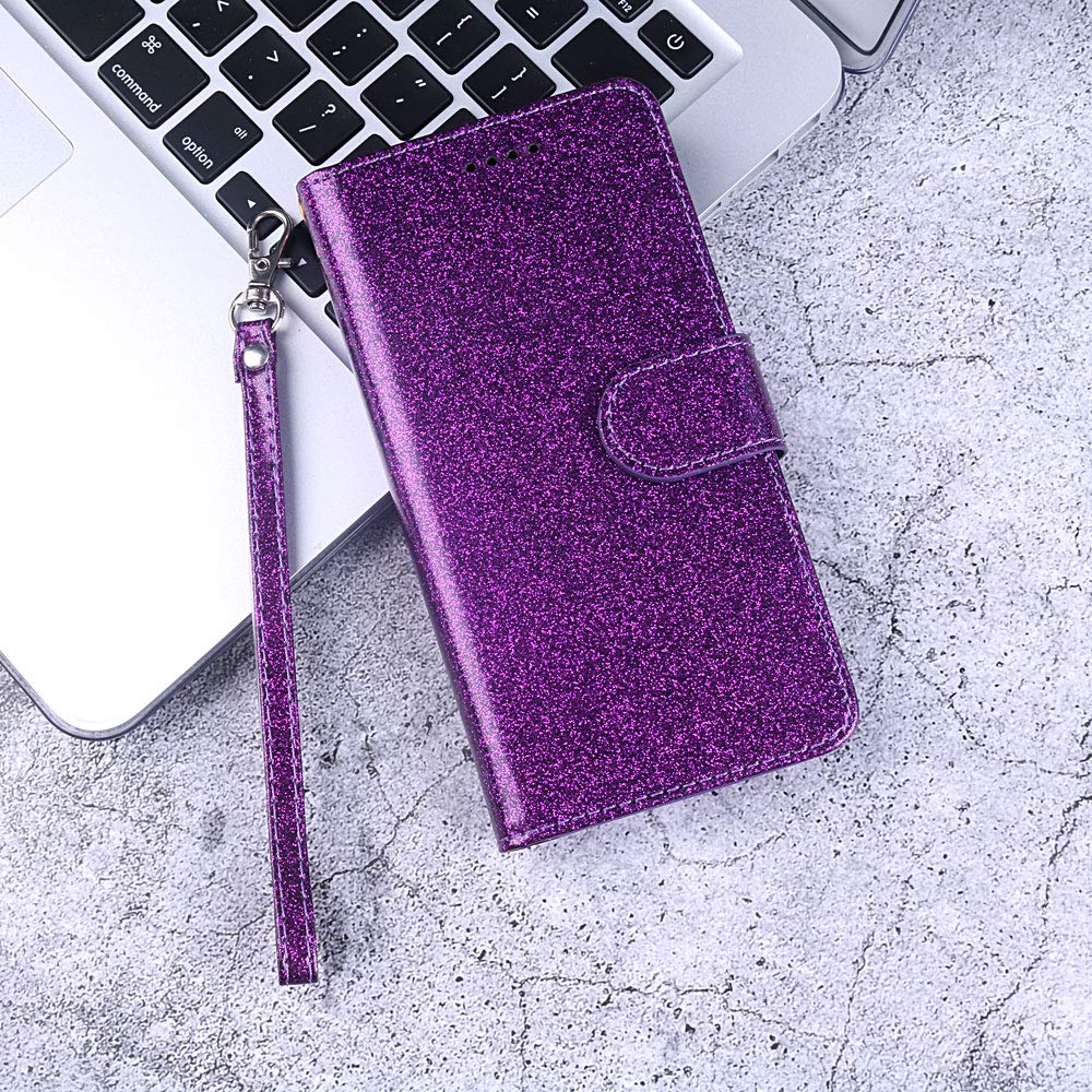 **Asuwish Wallet Case for LG Velvet 5G/LM-G900UM (Verizon, T-Mobile, 4G/5G UW) with Card Holder, Kickstand & Tempered Glass Screen Protector – Purple | Perfect for Everyday Use, Travel & Business**