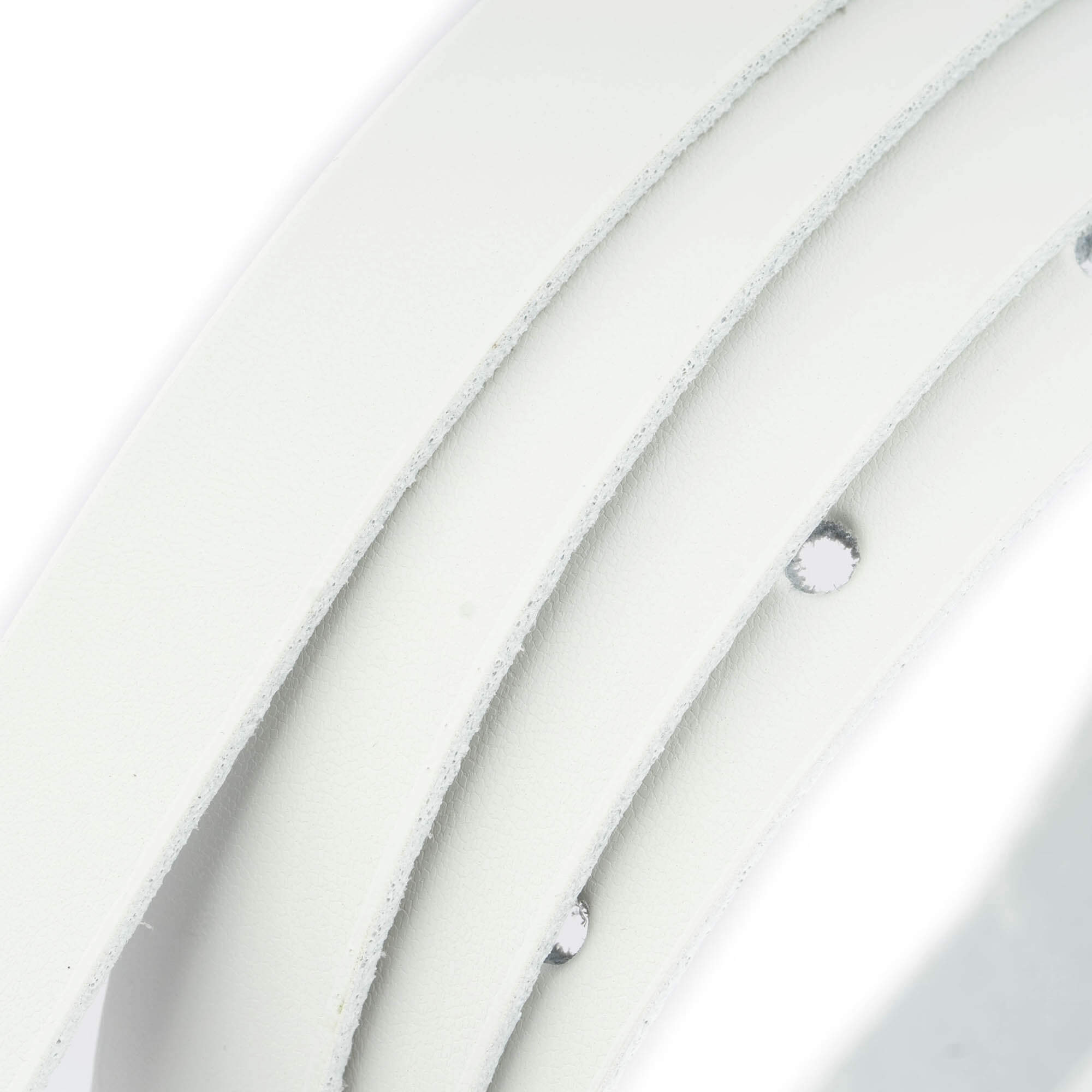 1.5cm White Leather Replacement Belt Strap for Loewe Buckles - Women's Fashion Accessory for Casual & Formal Outfits