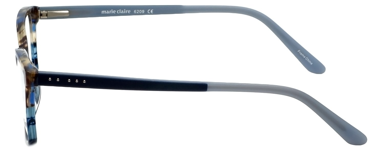 Premium Designer Reading Glasses MC6209 - Blue Amber Frame 52mm +1.75 Strength for Women & Men - Perfect for Reading, Office Work & Computer Use